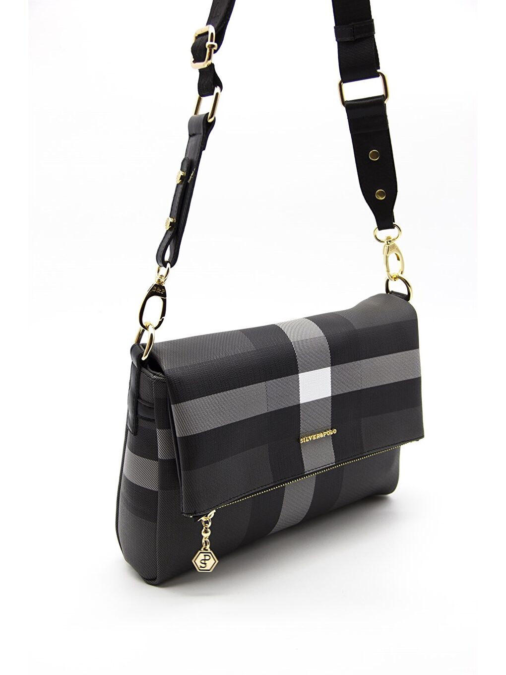 Siyah Kadın 963-35911 SILVER POLO ÇAPRAZ ÇANTA MK129 SİYAH-MAT SİYAH-1