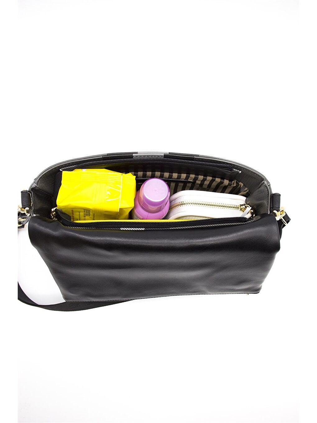 Siyah Kadın 963-35911 SILVER POLO ÇAPRAZ ÇANTA MK129 SİYAH-MAT SİYAH-6