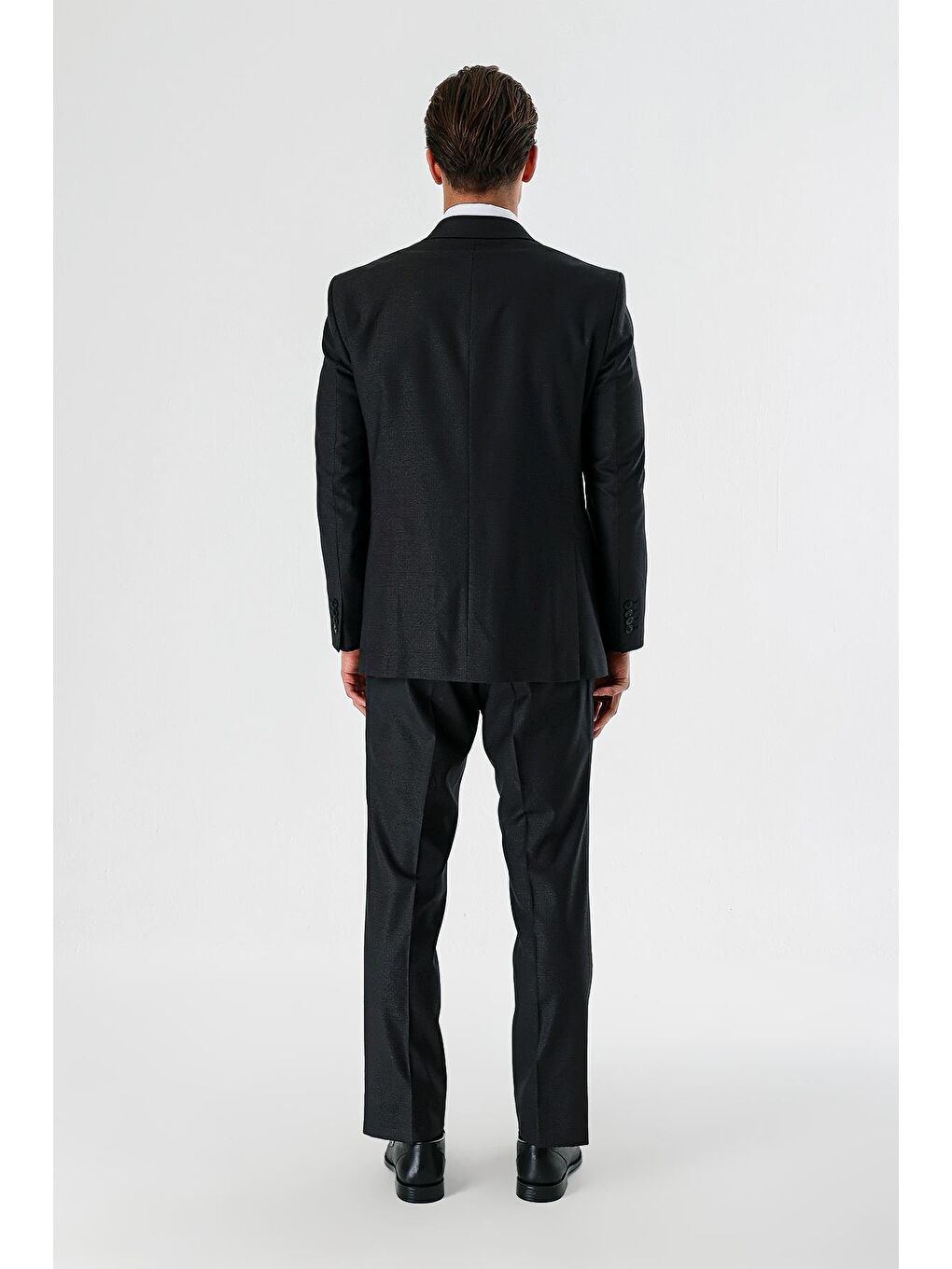 Koyu Antrasit Mono Yaka 6 Drop Comfort Klasik Takım Elbise 1001240160-7