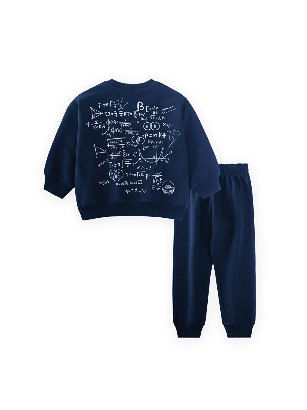 İşlem Baskılı Eşofman Takım 2-7 Yaş Lacivert-1