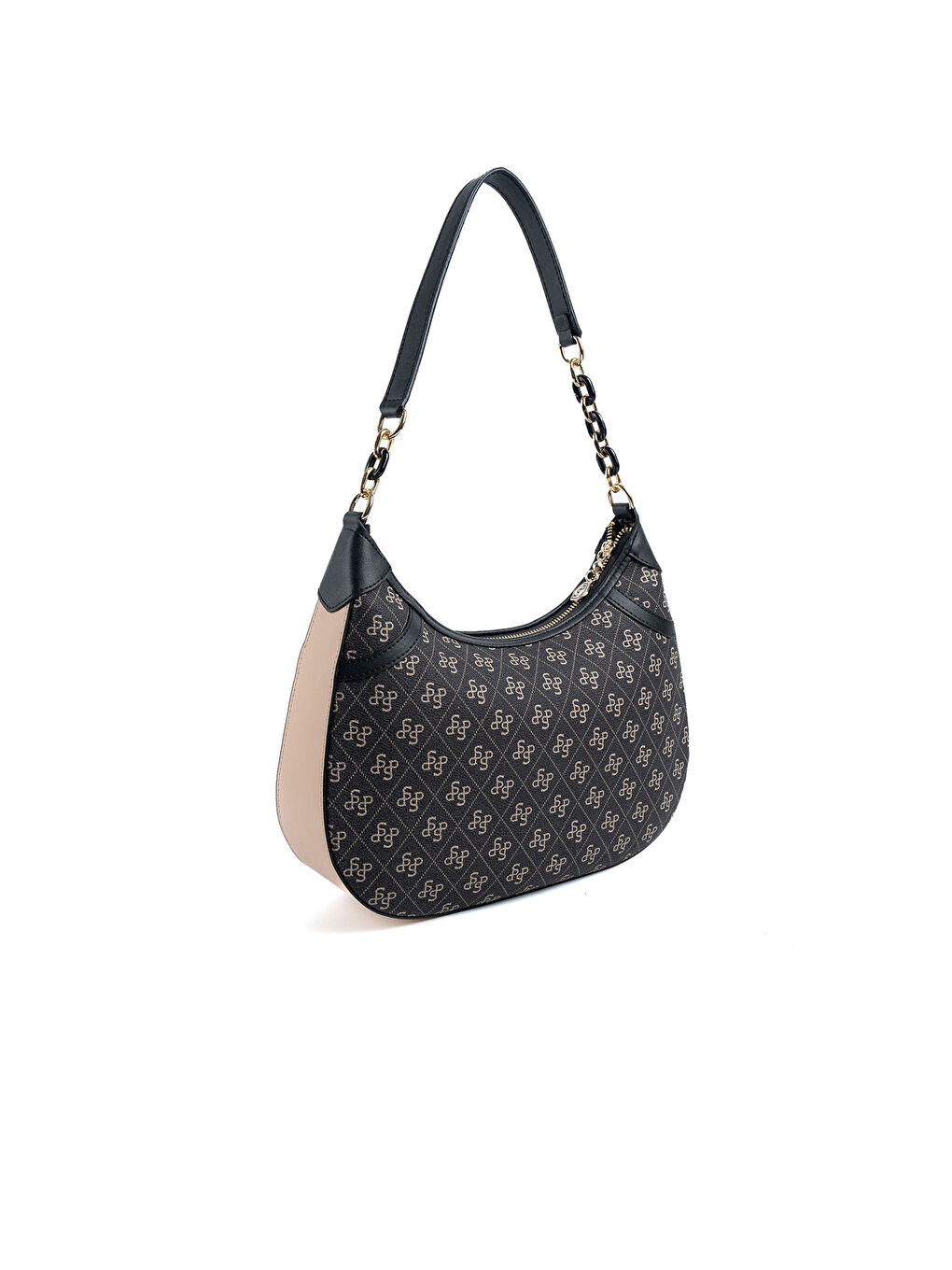 Gri Kadın Omuz Çantası 1255-48135 SILVER POLO BAYAN ÇANTASI M178 FÜME-MAT SİYAH-TEN-3