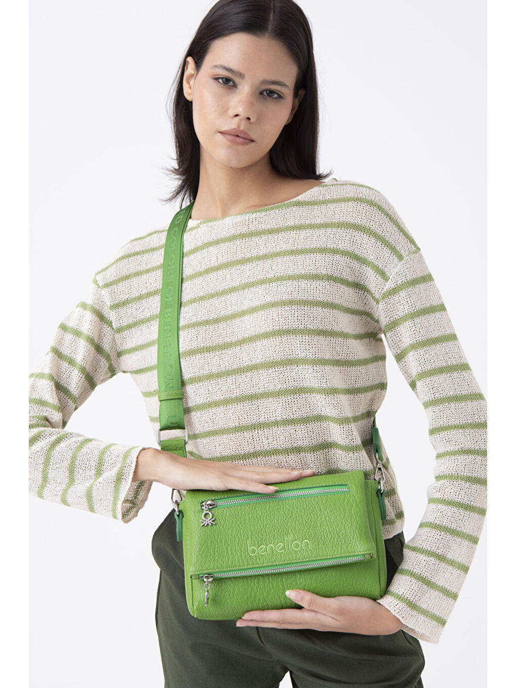 Yeşil Kadin El Çantasi Yeşi̇l BNT1476-1