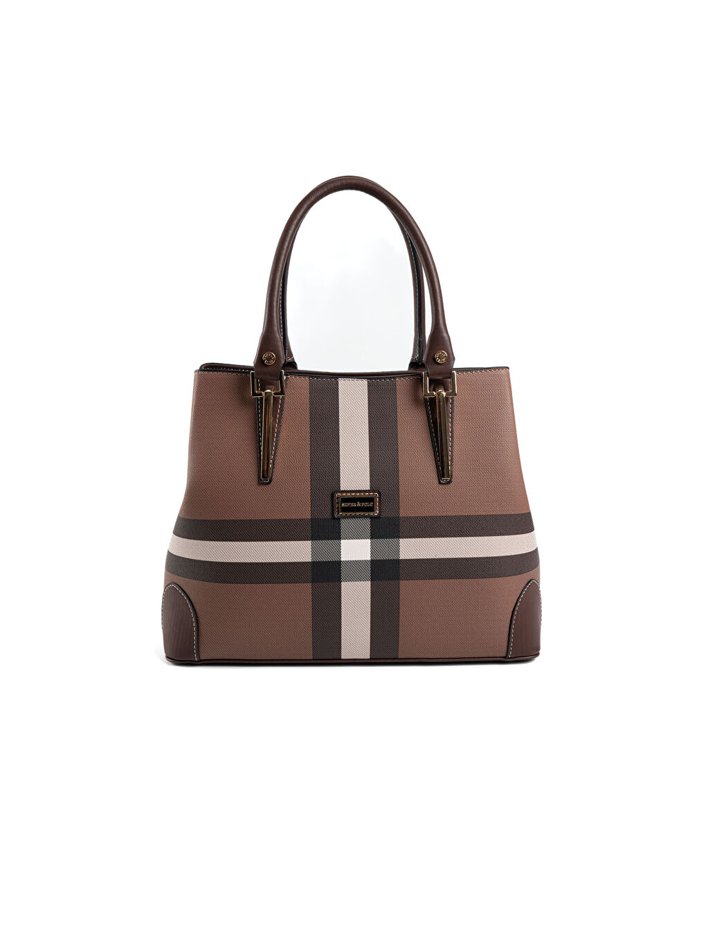 Kahverengi Kadın Omuz Çantası 667-47398 SILVER POLO BAYAN ÇANTASI MK85 KOYU KAHVE-MAT KAHVE