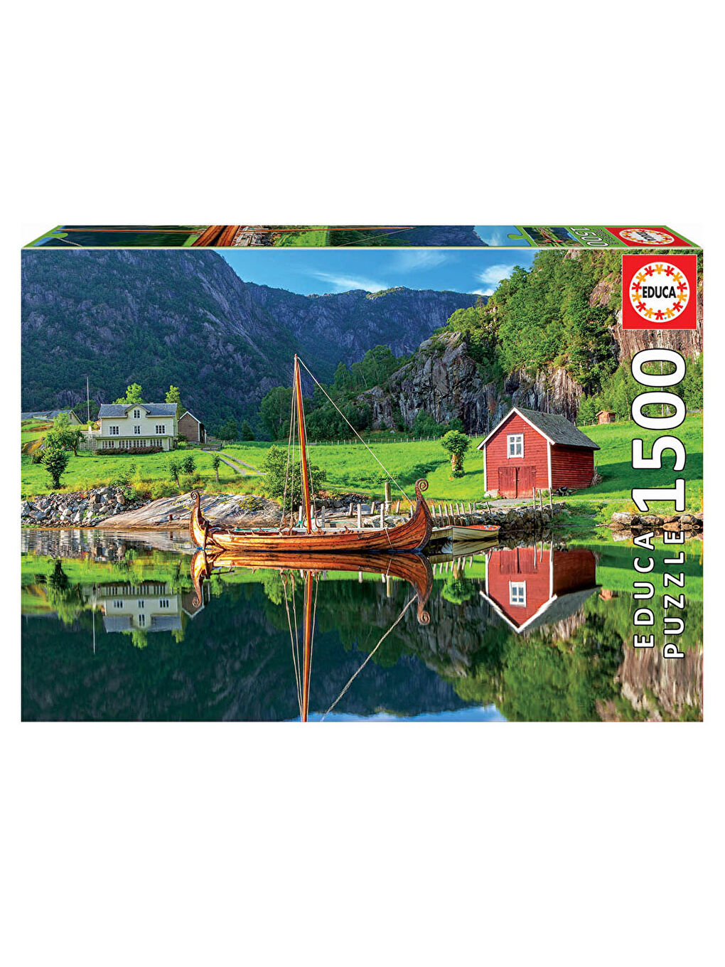 Educa Renksiz Puzzle 1500 Parça Viking Ship 18006