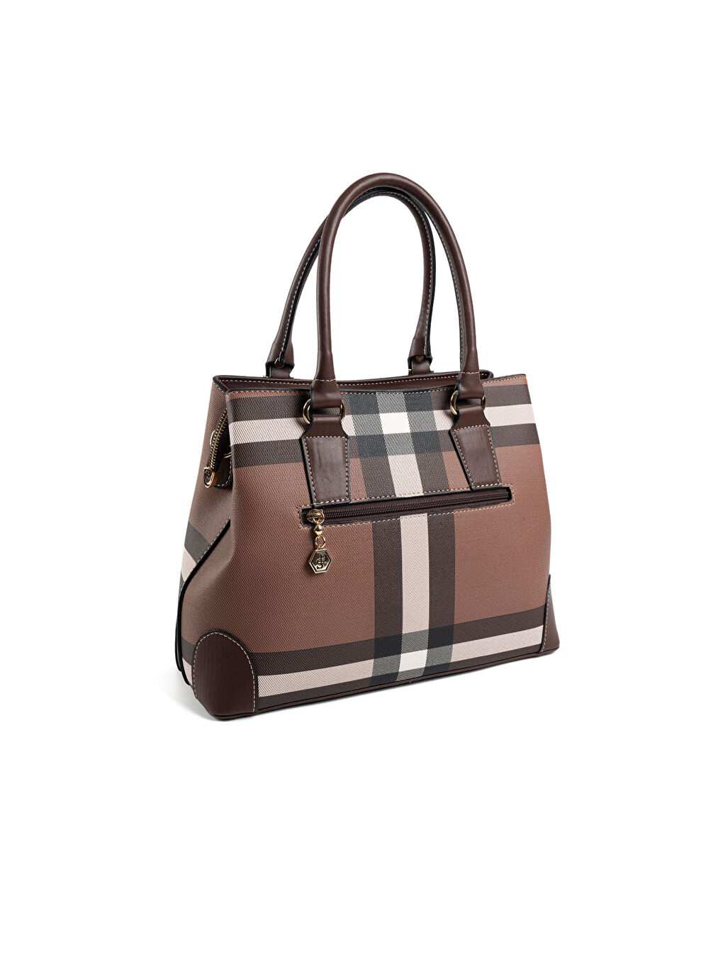 Kahverengi Kadın Omuz Çantası 667-47398 SILVER POLO BAYAN ÇANTASI MK85 KOYU KAHVE-MAT KAHVE-3