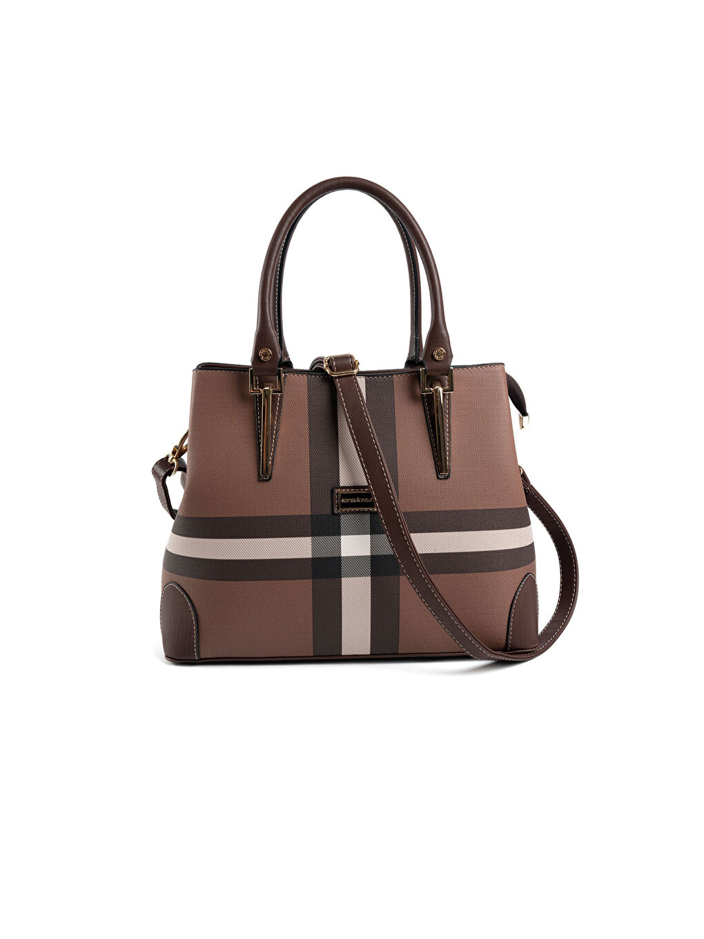 Kahverengi Kadın Omuz Çantası 667-47398 SILVER POLO BAYAN ÇANTASI MK85 KOYU KAHVE-MAT KAHVE-4