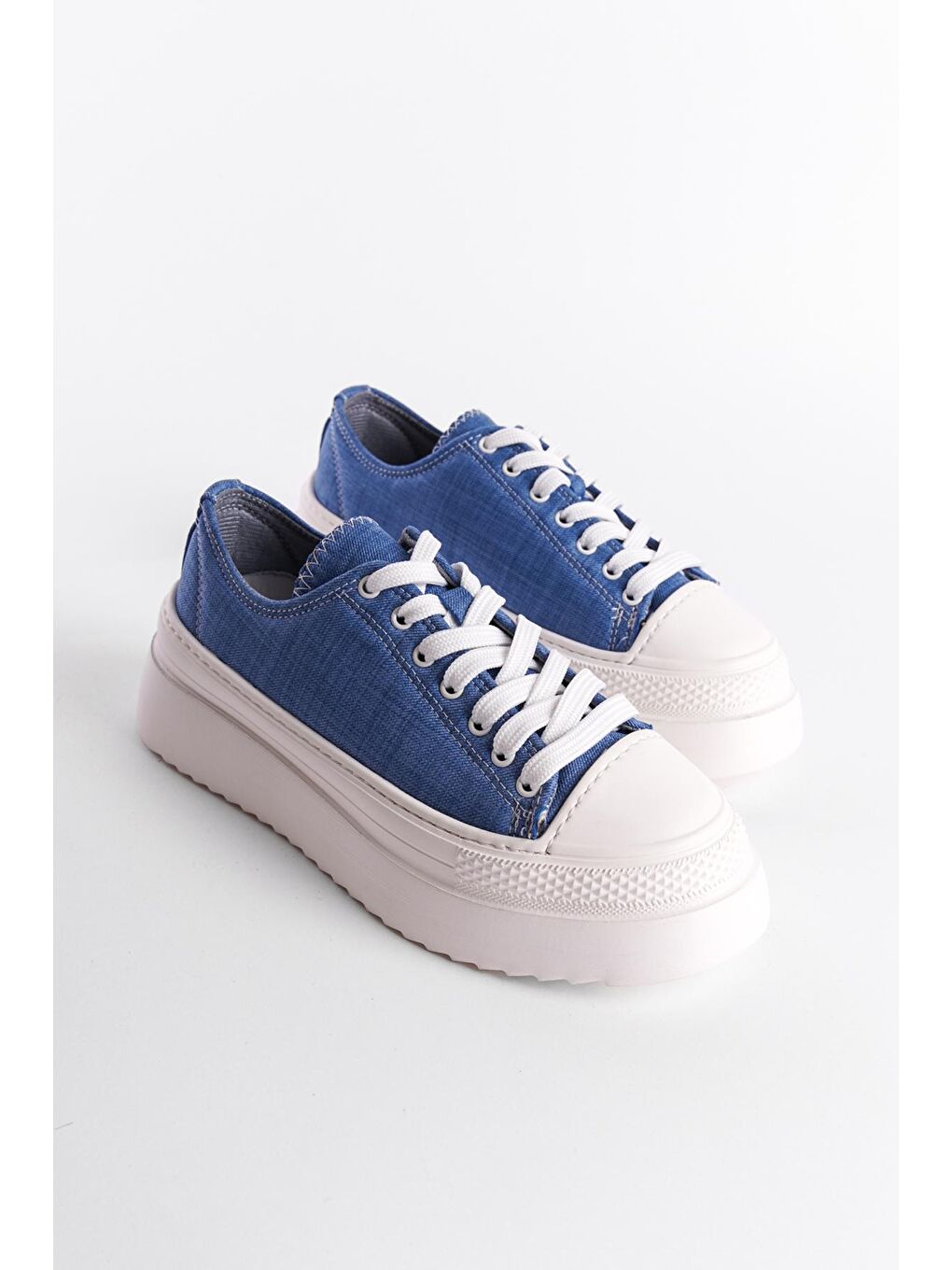 Mavi Bayan Sneaker Spor Ayakkabı