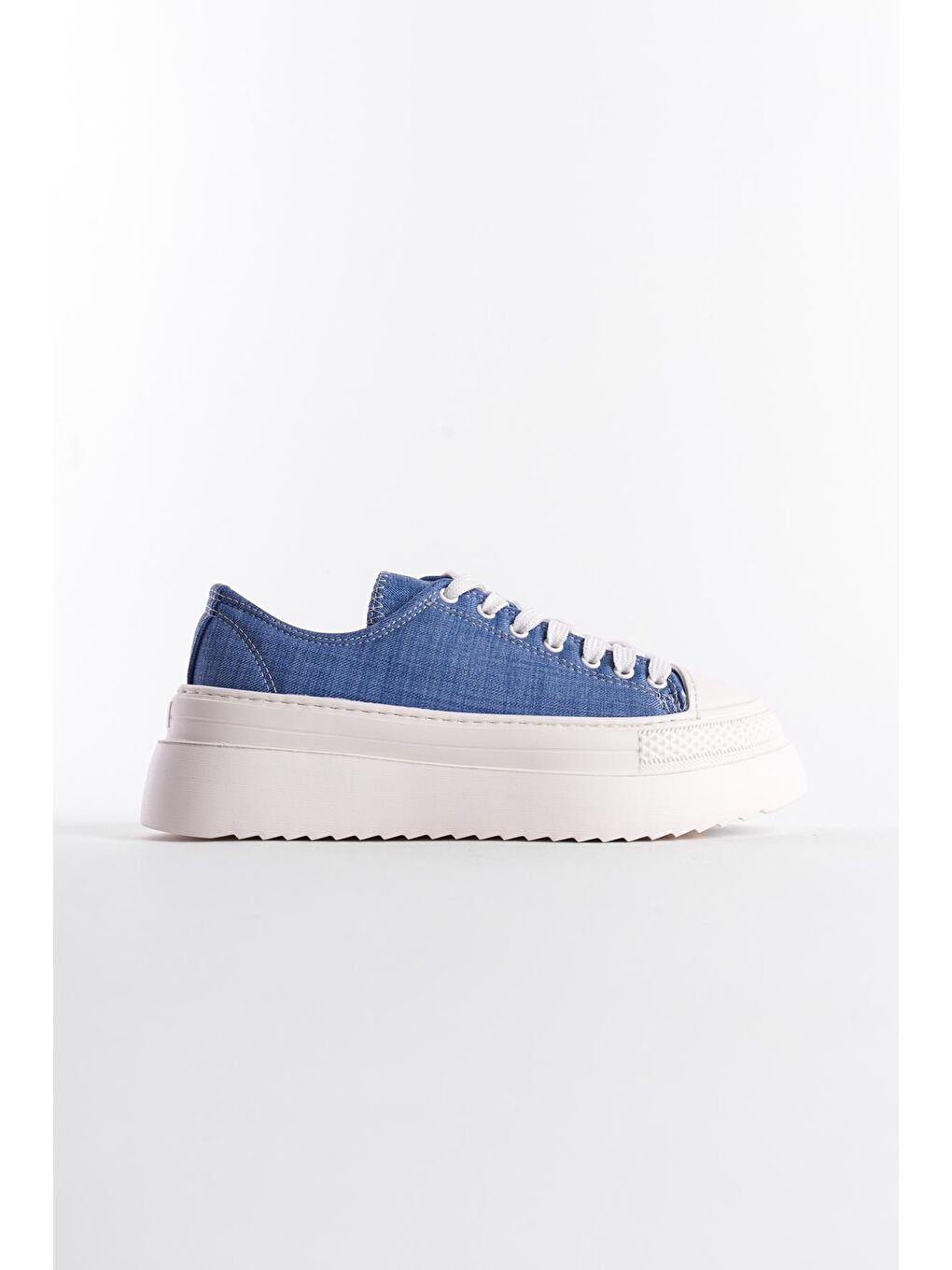 Mavi Bayan Sneaker Spor Ayakkabı-1