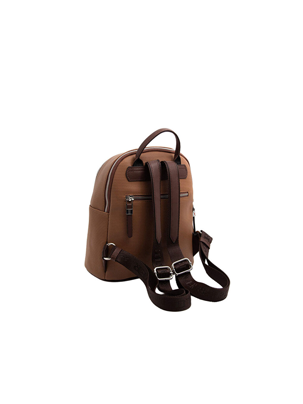 Kahverengi Kadın 901-45692 SILVER POLO SIRT ÇANTASI M86 KARAMEL-MAT KAHVE-4