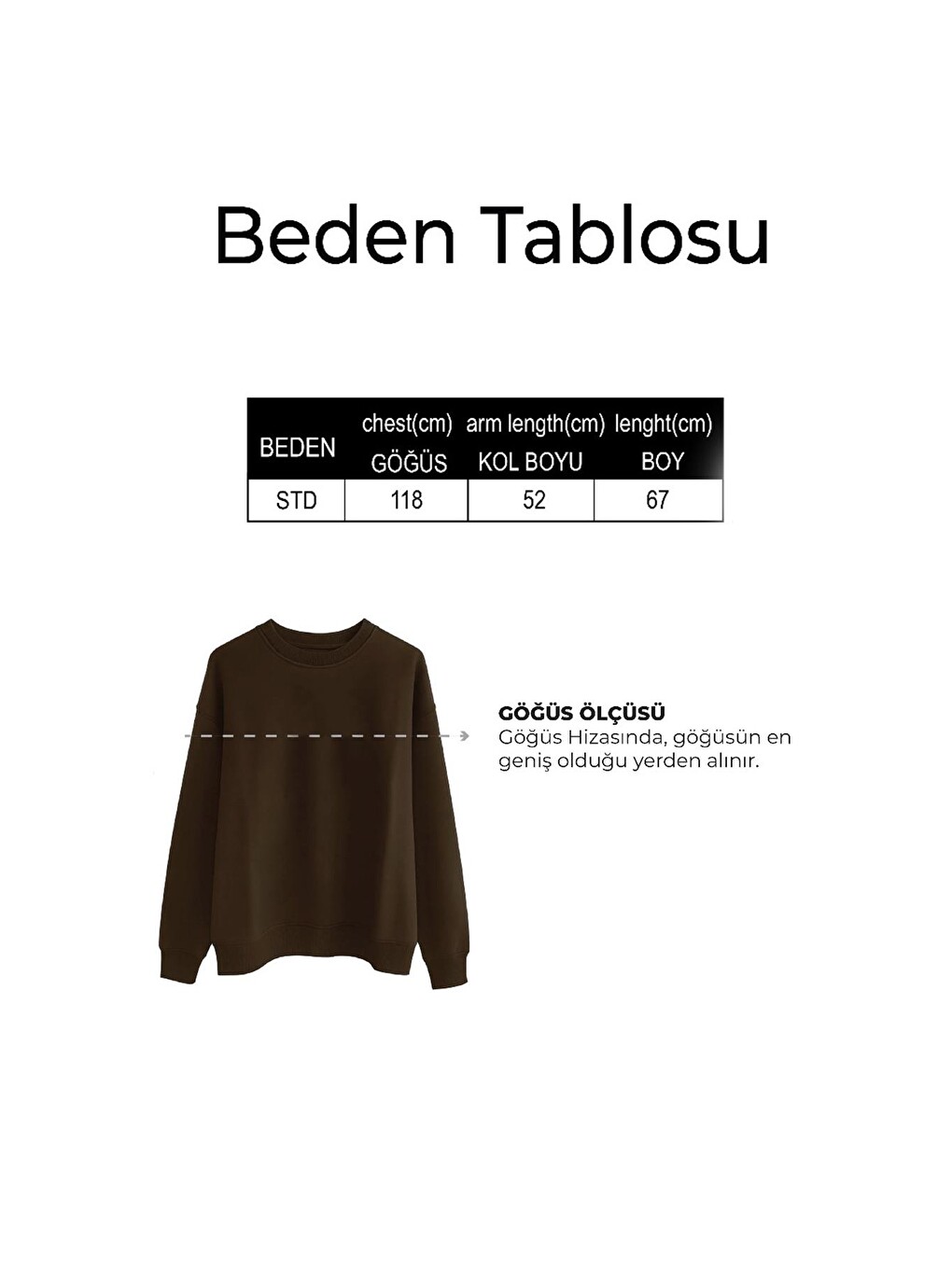 Ekru Kadın Premium Kumaş Şardonlu Sırt Baskılı Oversize Sweatshirt-2