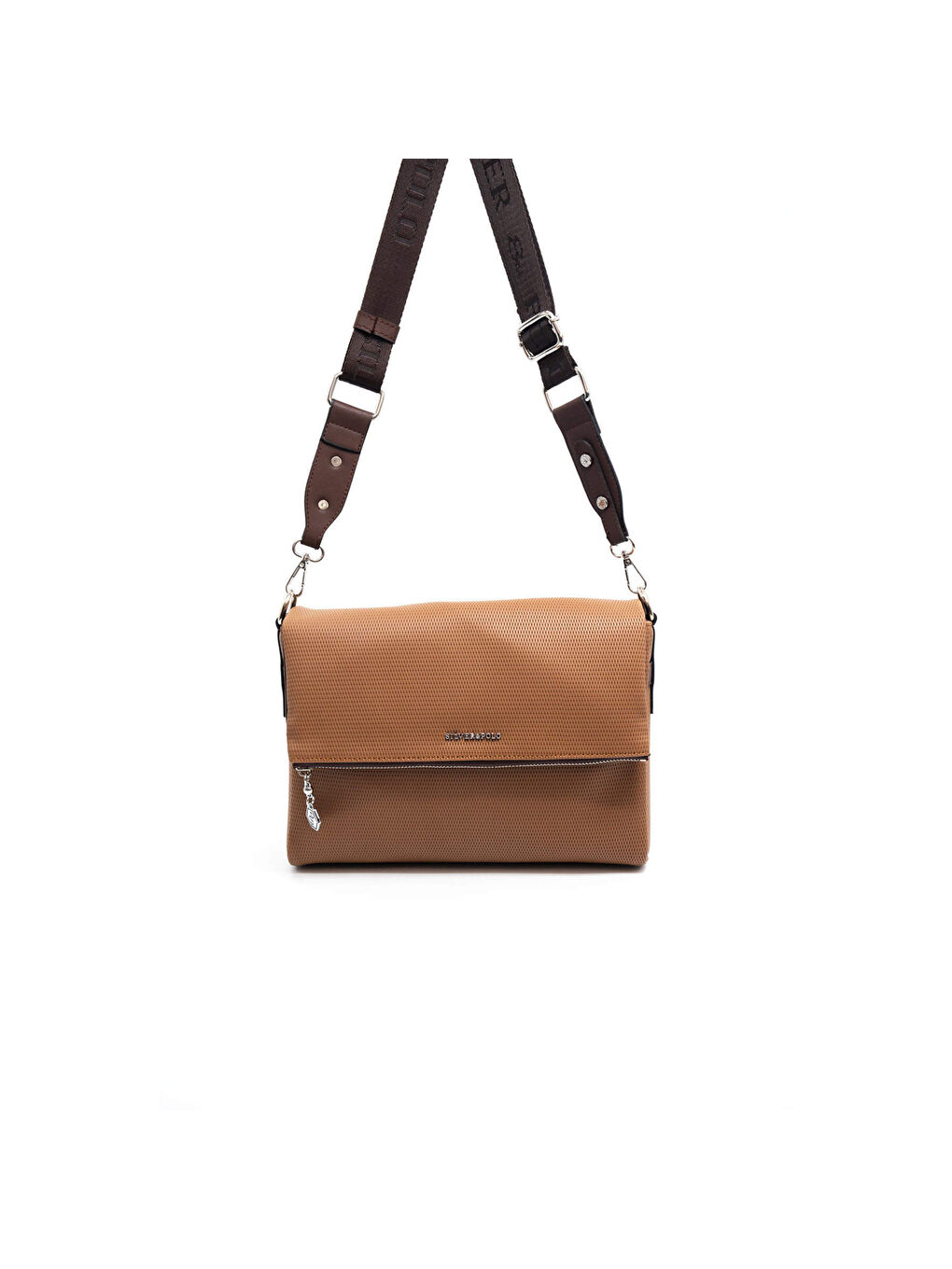 Kahverengi Kadın Çapraz Çanta 963-45841 SILVER POLO ÇAPRAZ BAYAN ÇANTASI M86 KARAMEL-MAT KAHVE