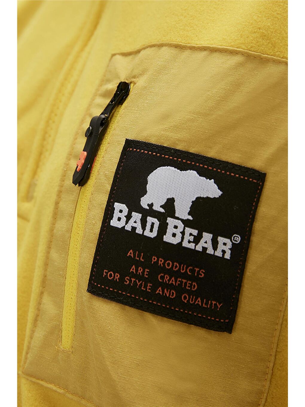 Bad Bear Sarı Eva Half-Zip Cider Sarı Yarım Fermuarlu Kadın Polar Sweatshirt - 5