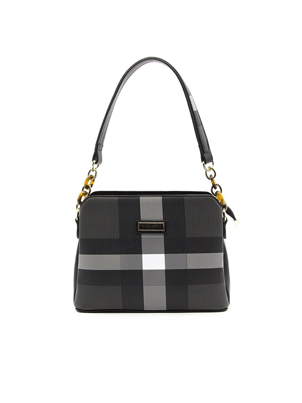 Siyah Kadın 937-35936 SILVER POLO OMUZ ÇANTASI MK129 SİYAH-MAT SİYAH