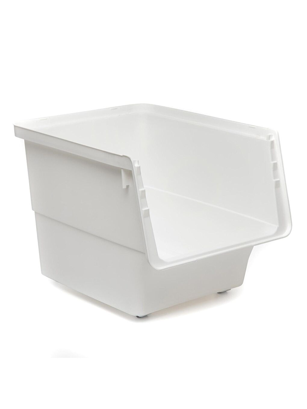 Motek Beyaz-Açık Gri MT07 Freebox 33 Litre Beyaz Gri Tekerlekli Tekli Organizer - 5