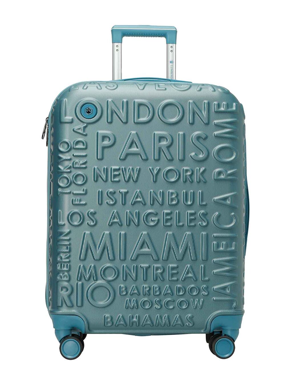 LUGANO -B ABS 5PR Mavi Unisex Büyük Boy Valiz