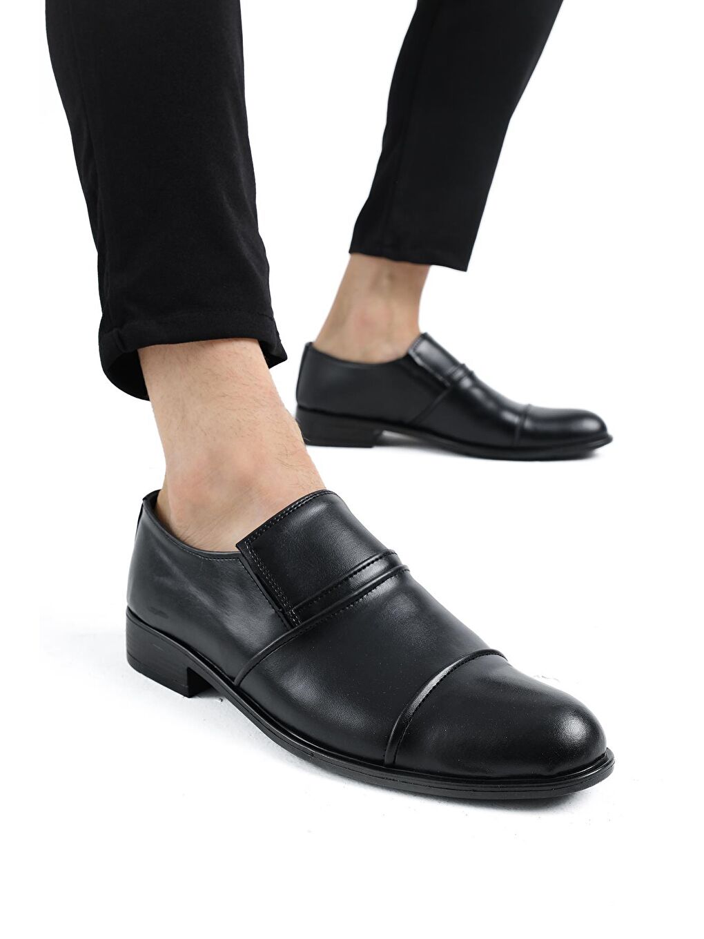 Siyah Gvn 021 Erkek Klasik Ayakkabı-2