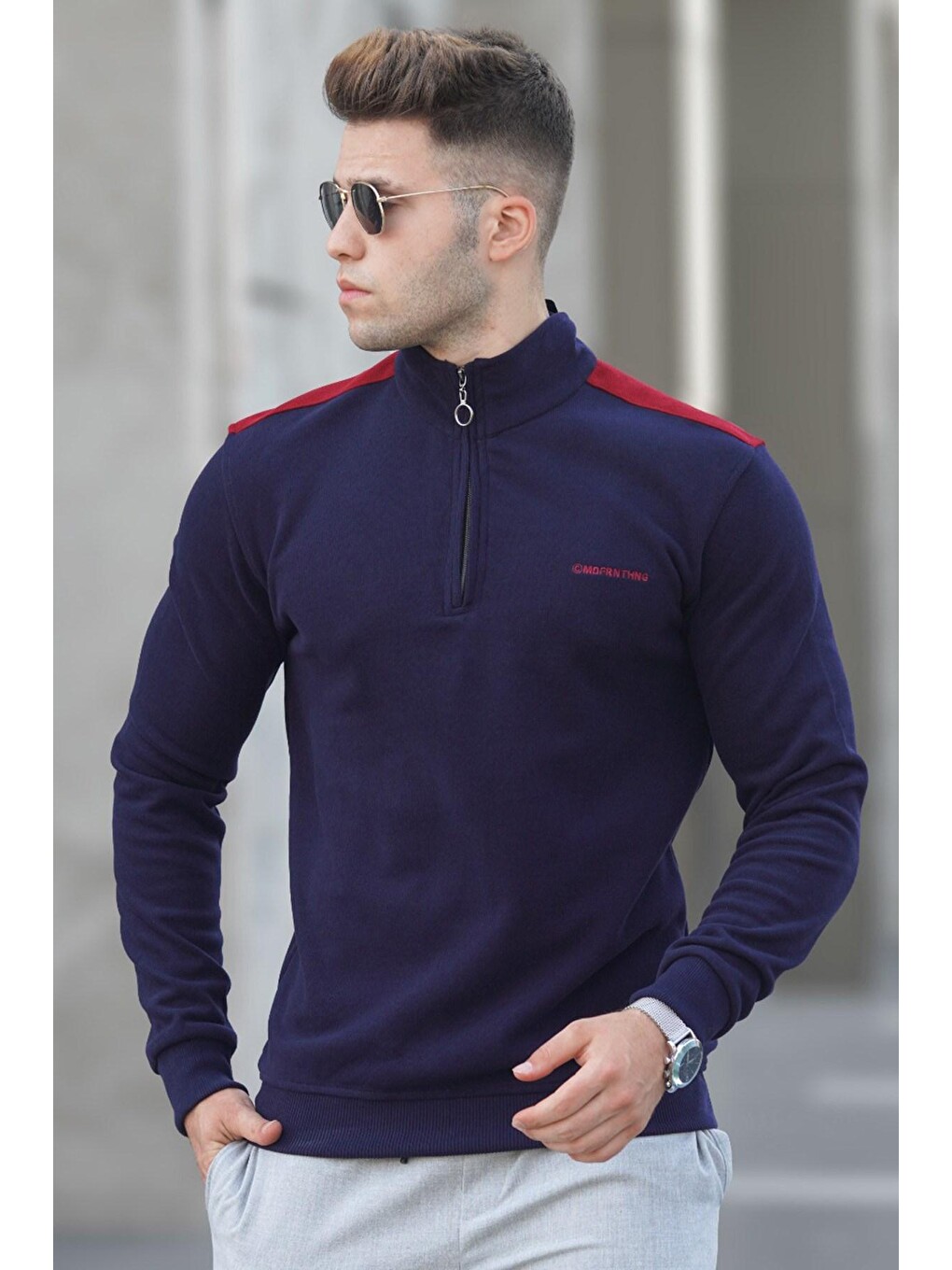 Lacivert Erkek Sweatshirt 5155