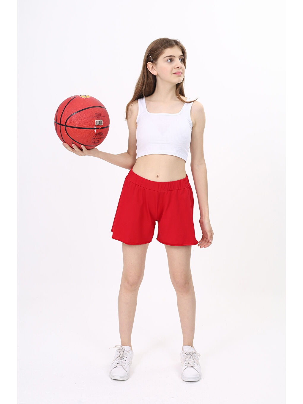 Kırmızı Kız Çocuk Şort