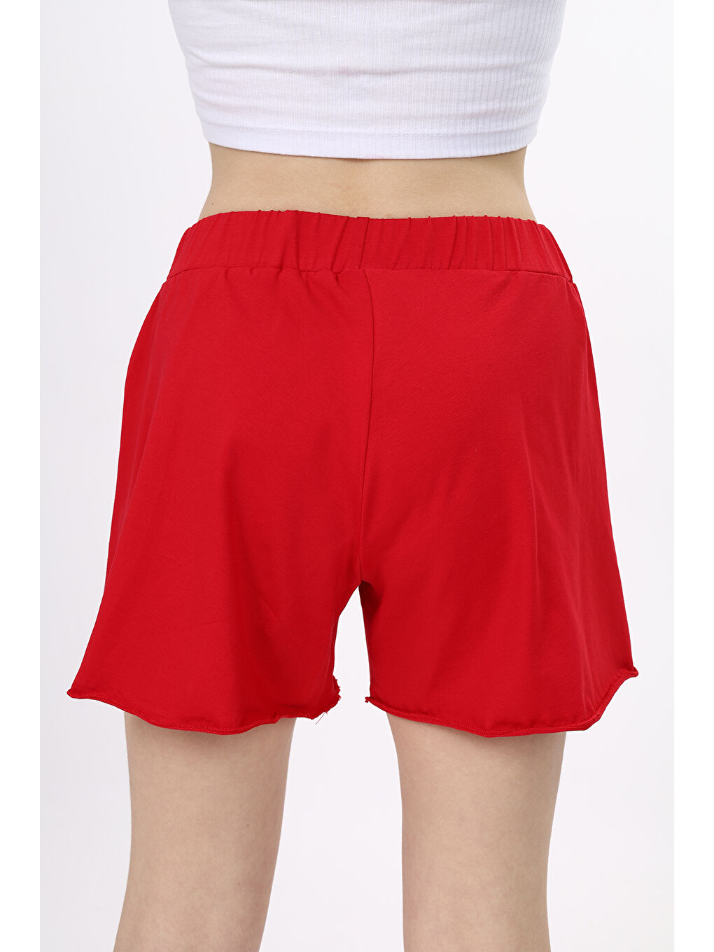Kırmızı Kız Çocuk Şort-1