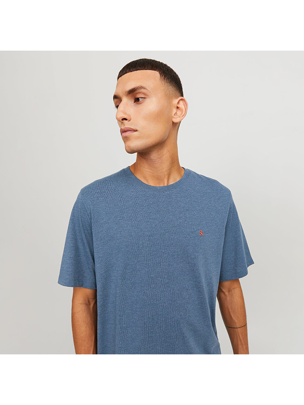 Paulos Crew Neck Erkek Mavi Yuvarlak Yaka Spor Tişört-3