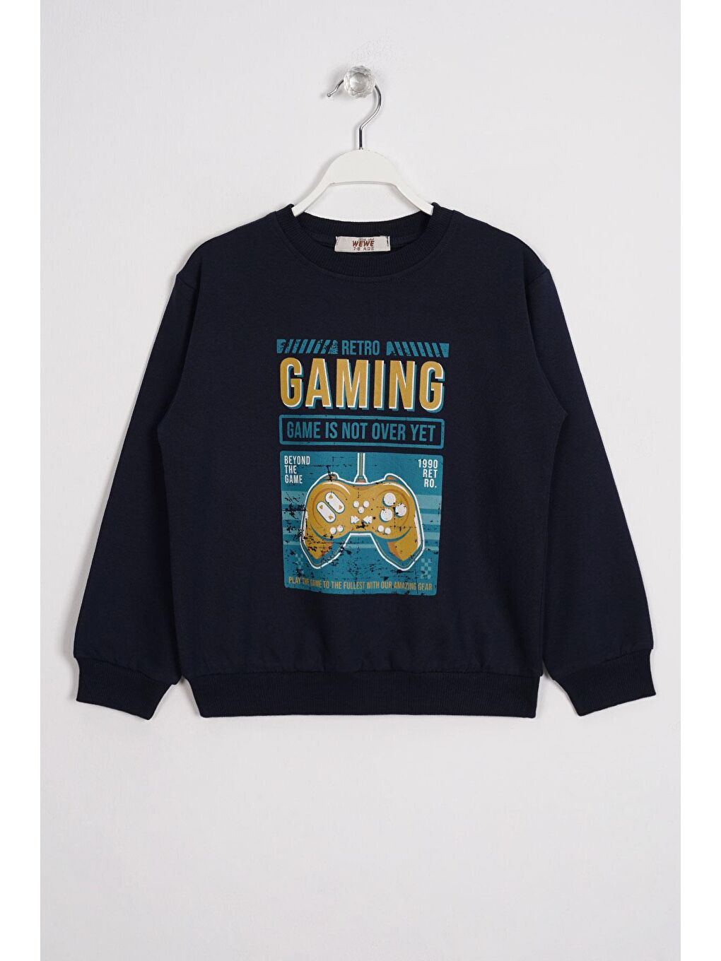Gaming Baskılı Lacivert Renk Erkek Çocuk Sweatshirt