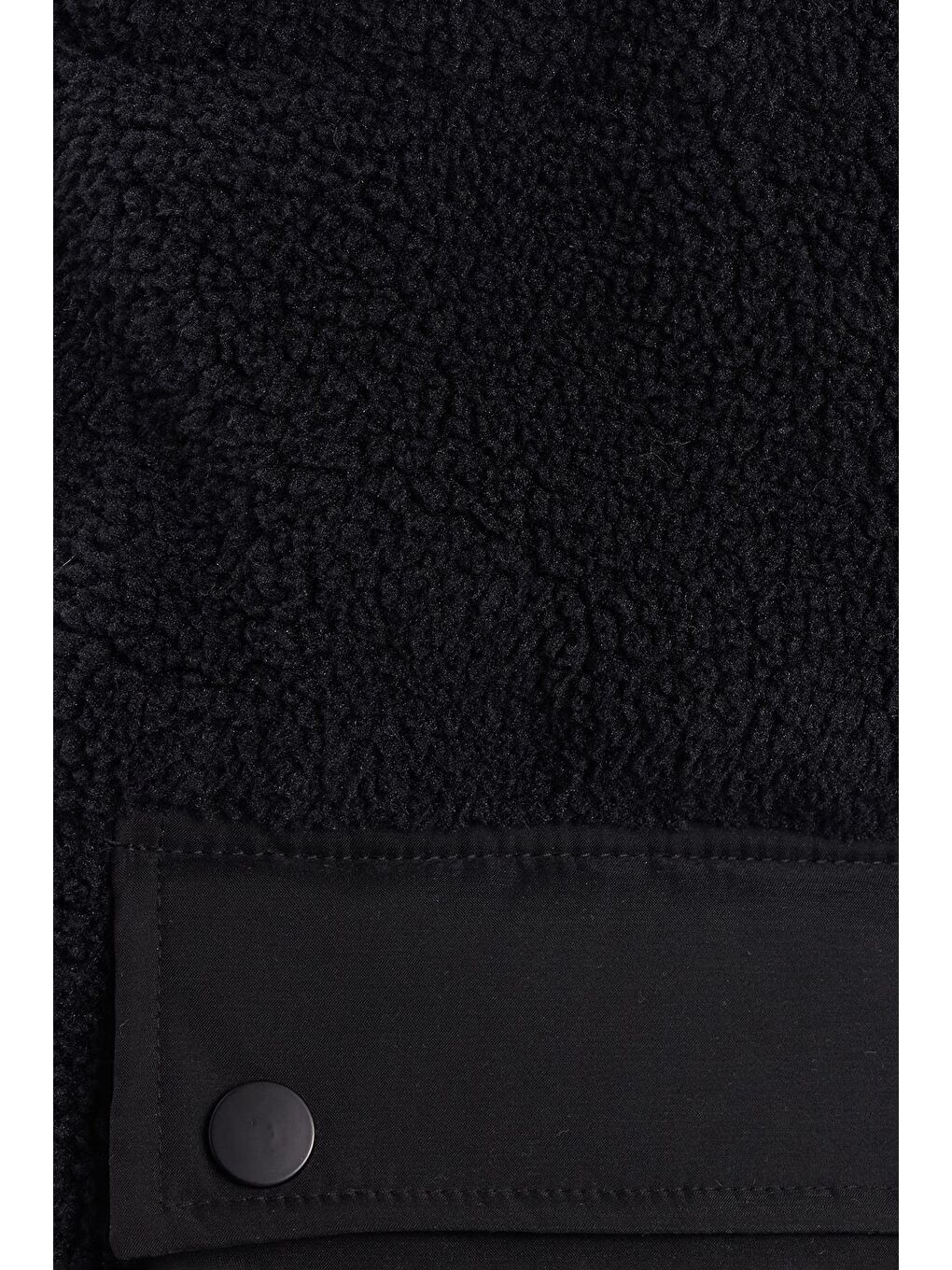 Erkek Regular Fit Klasik Kesim Kürk Detaylı Dik Yaka Çift Cepli Sıcak Tutan Siyah Yelek-5