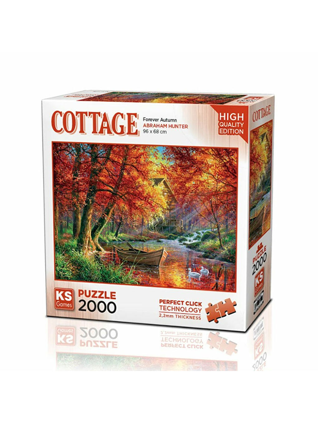 KS GAMES Renksiz Puzzle 2000 Parça Forever Autumn 22514