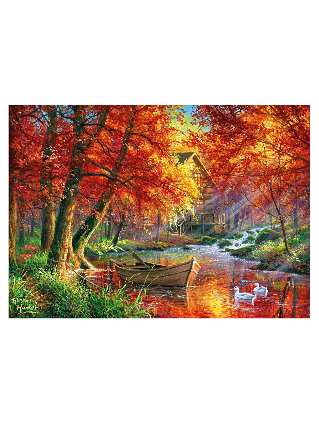 KS GAMES Renksiz Puzzle 2000 Parça Forever Autumn 22514 - 1