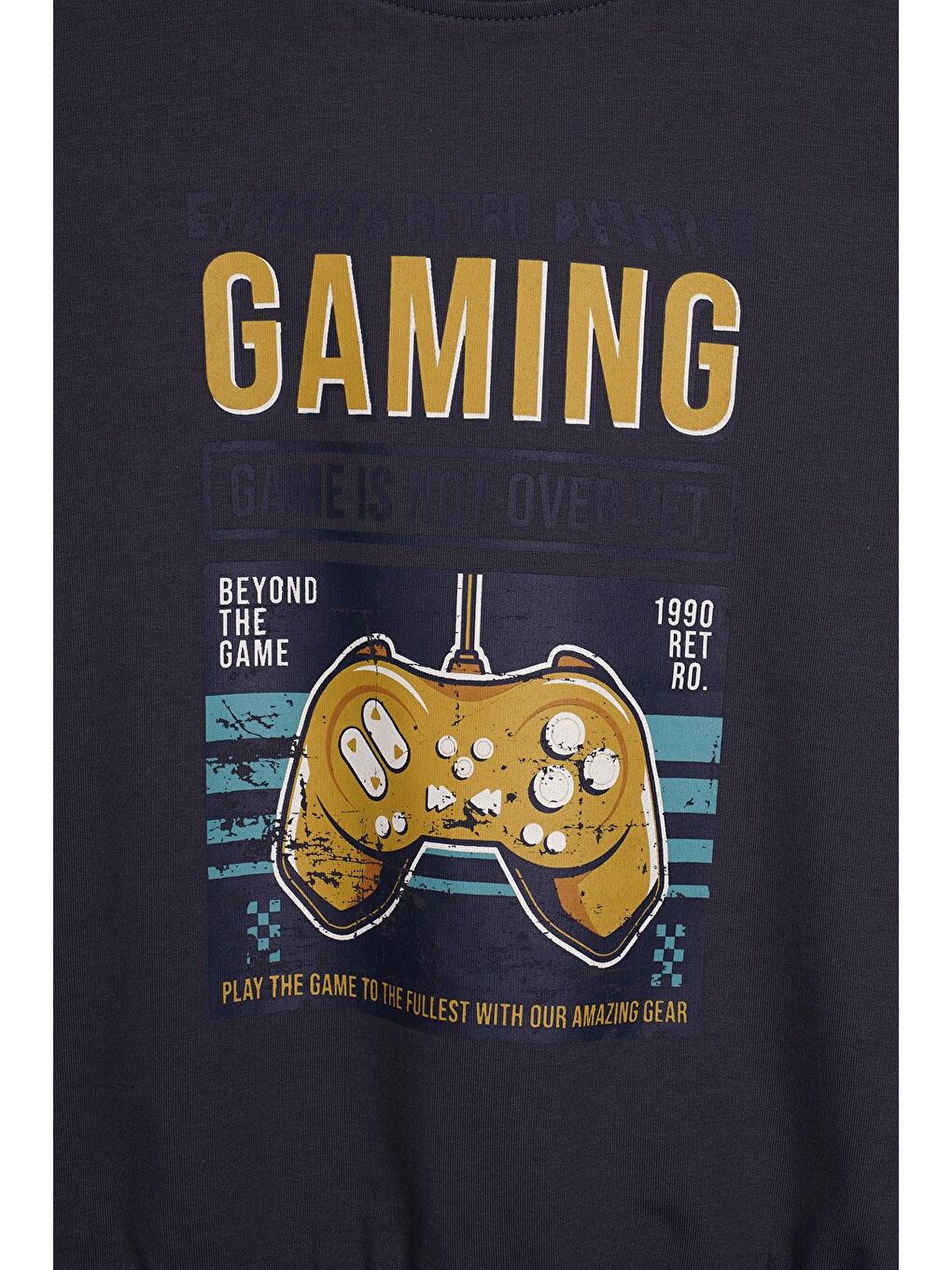 Gri Gaming Baskılı Füme Renk Erkek Çocuk Sweatshirt-1