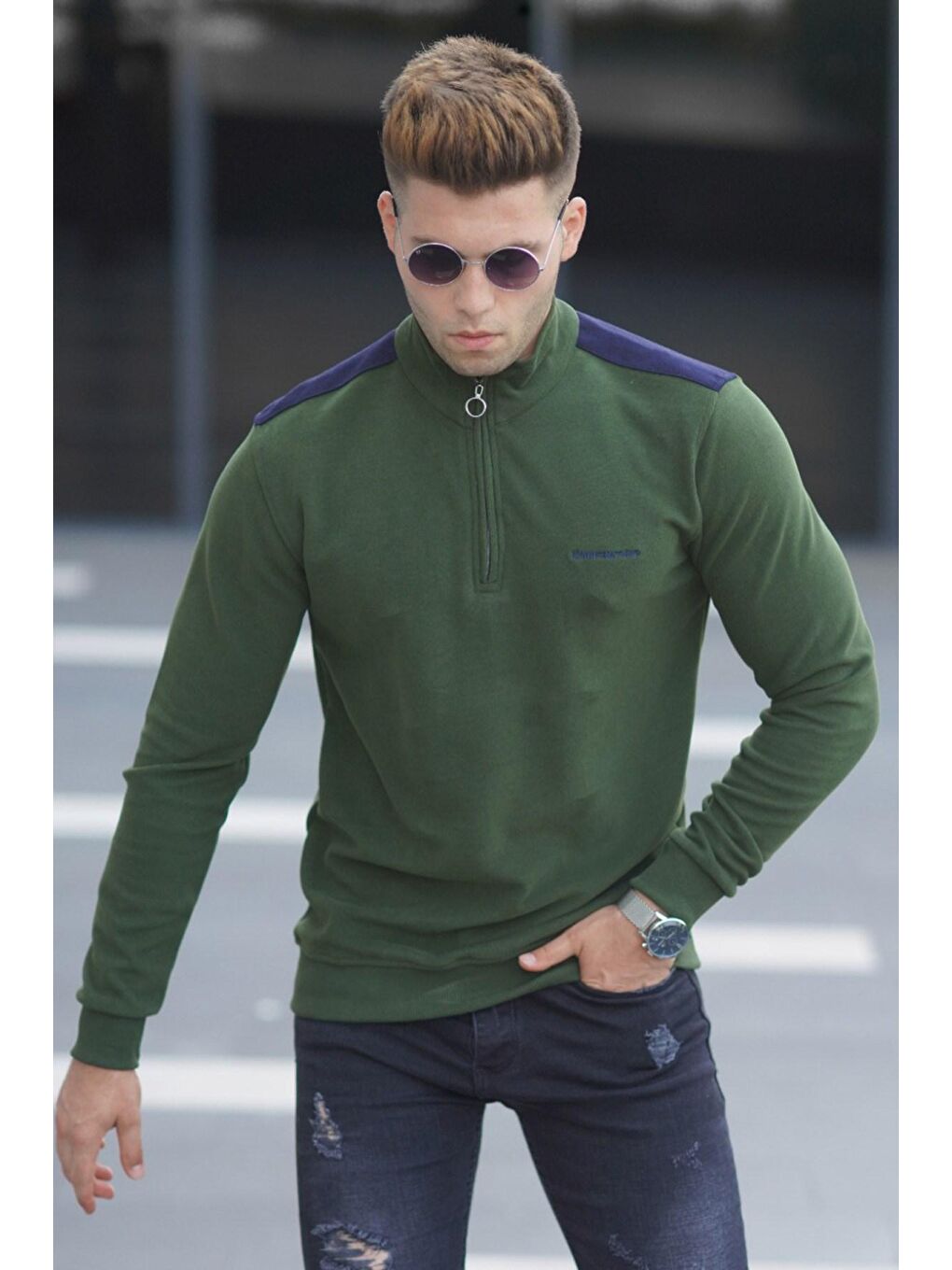 Haki Erkek Sweatshirt 5155