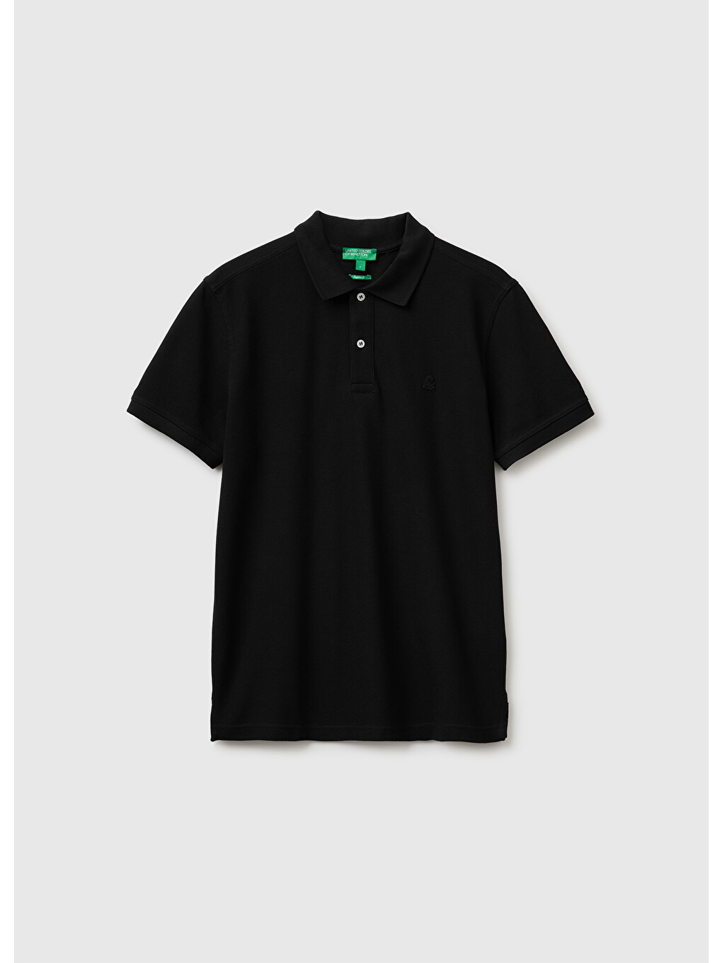 Erkek Siyah Regular Fit Kısa Kollu Polo T-shirt
