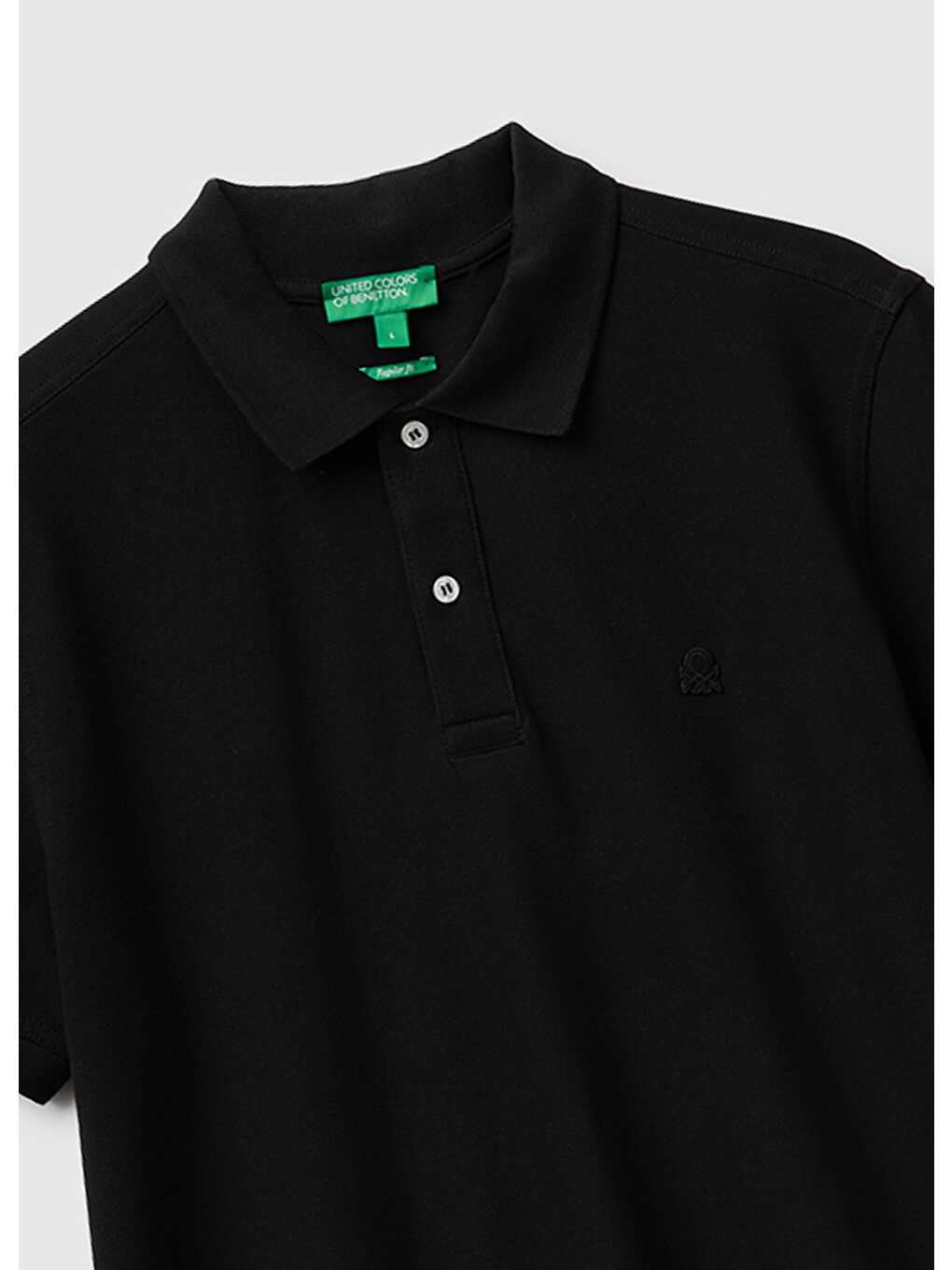 Erkek Siyah Regular Fit Kısa Kollu Polo T-shirt-2