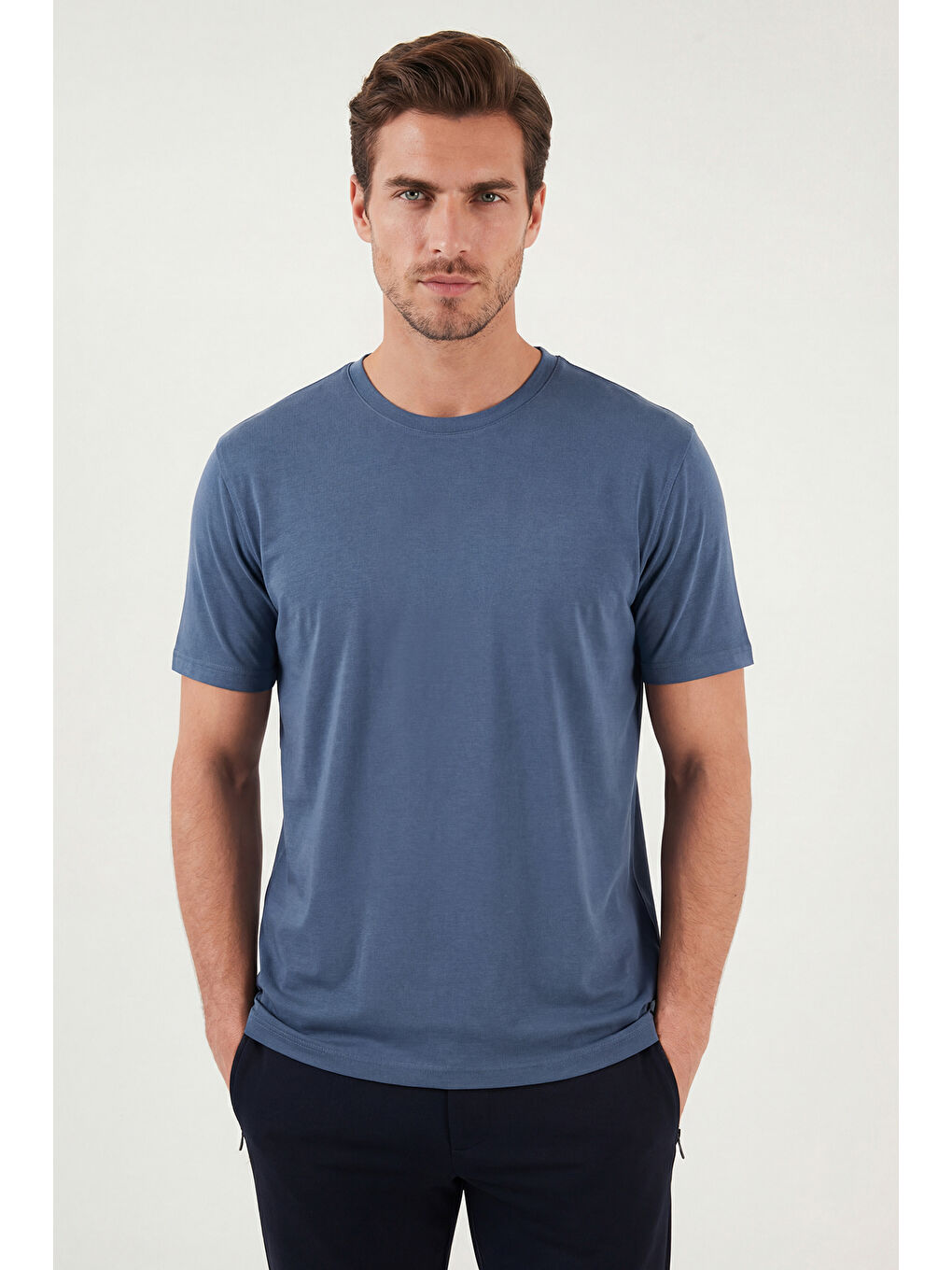 İndigo Regular Fit Bisiklet Yaka T Shirt 5902985-1
