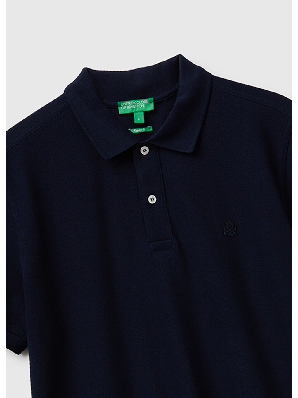 Erkek Mavi Regular Fit Kısa Kollu Polo T-shirt-2