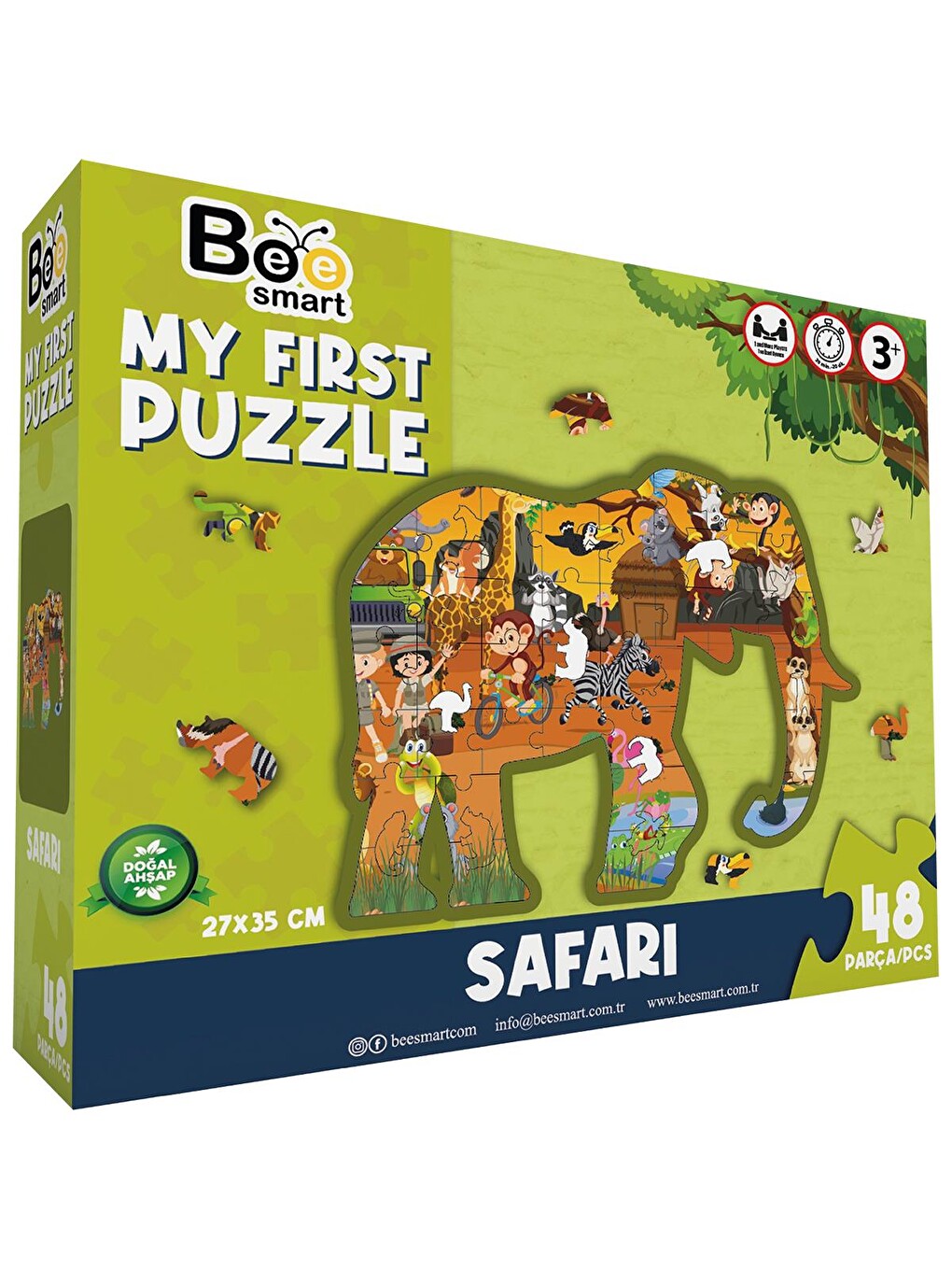 Ahşap Puzzle Safari - Standart-1