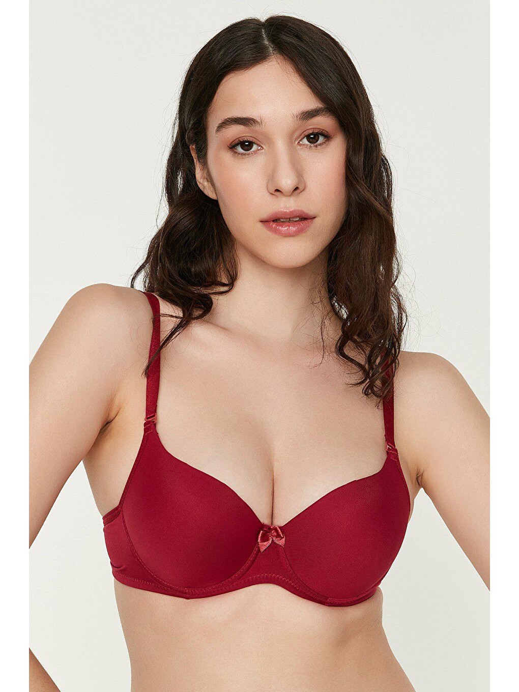 Destekli Sütyen C11725 Bordo