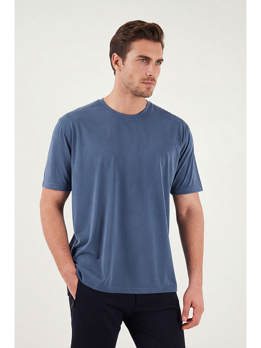 İndigo Regular Fit Bisiklet Yaka T Shirt 5902985-2