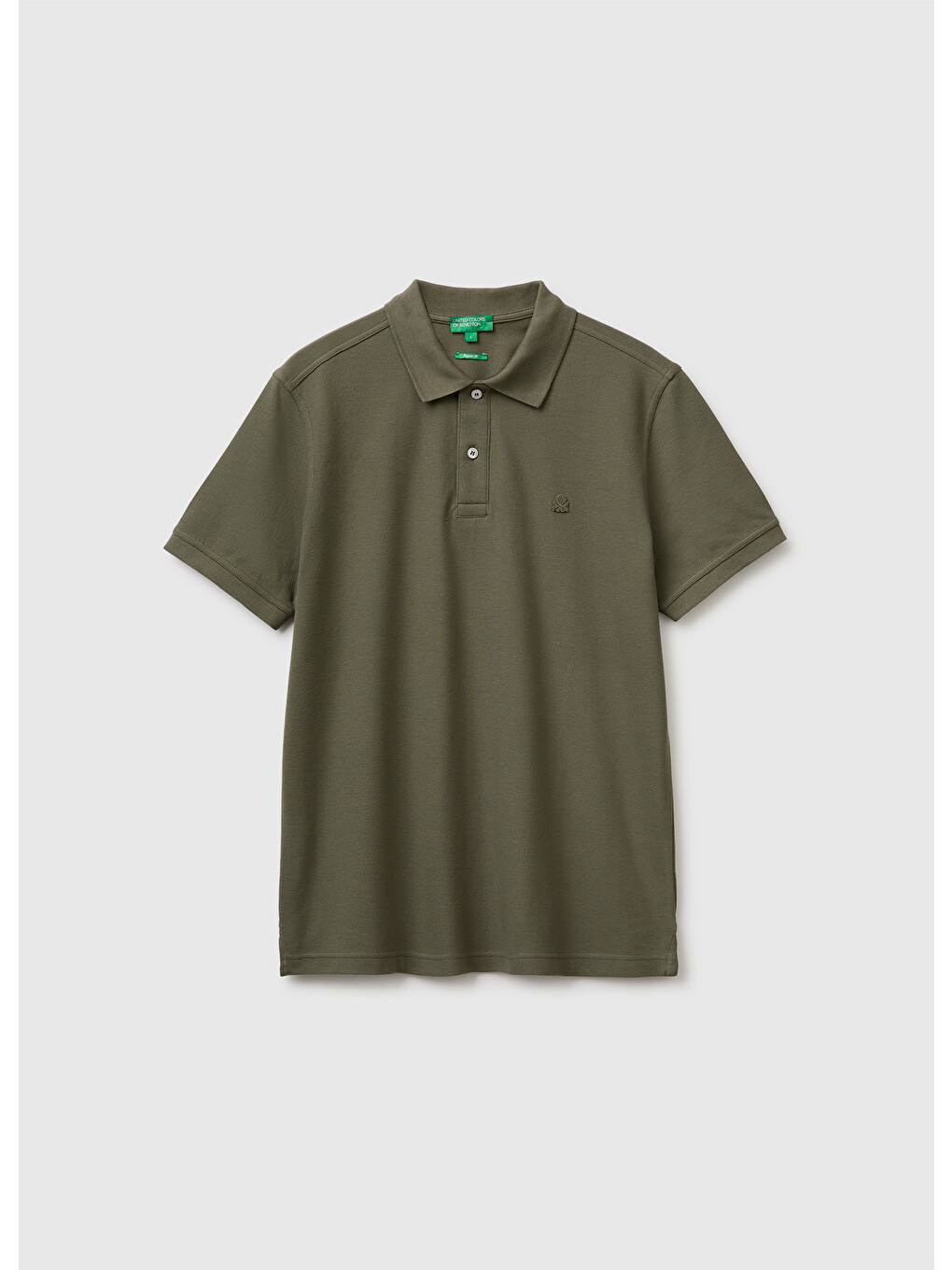 Erkek Koyu Haki Regular Fit Kısa Kollu Polo T-shirt