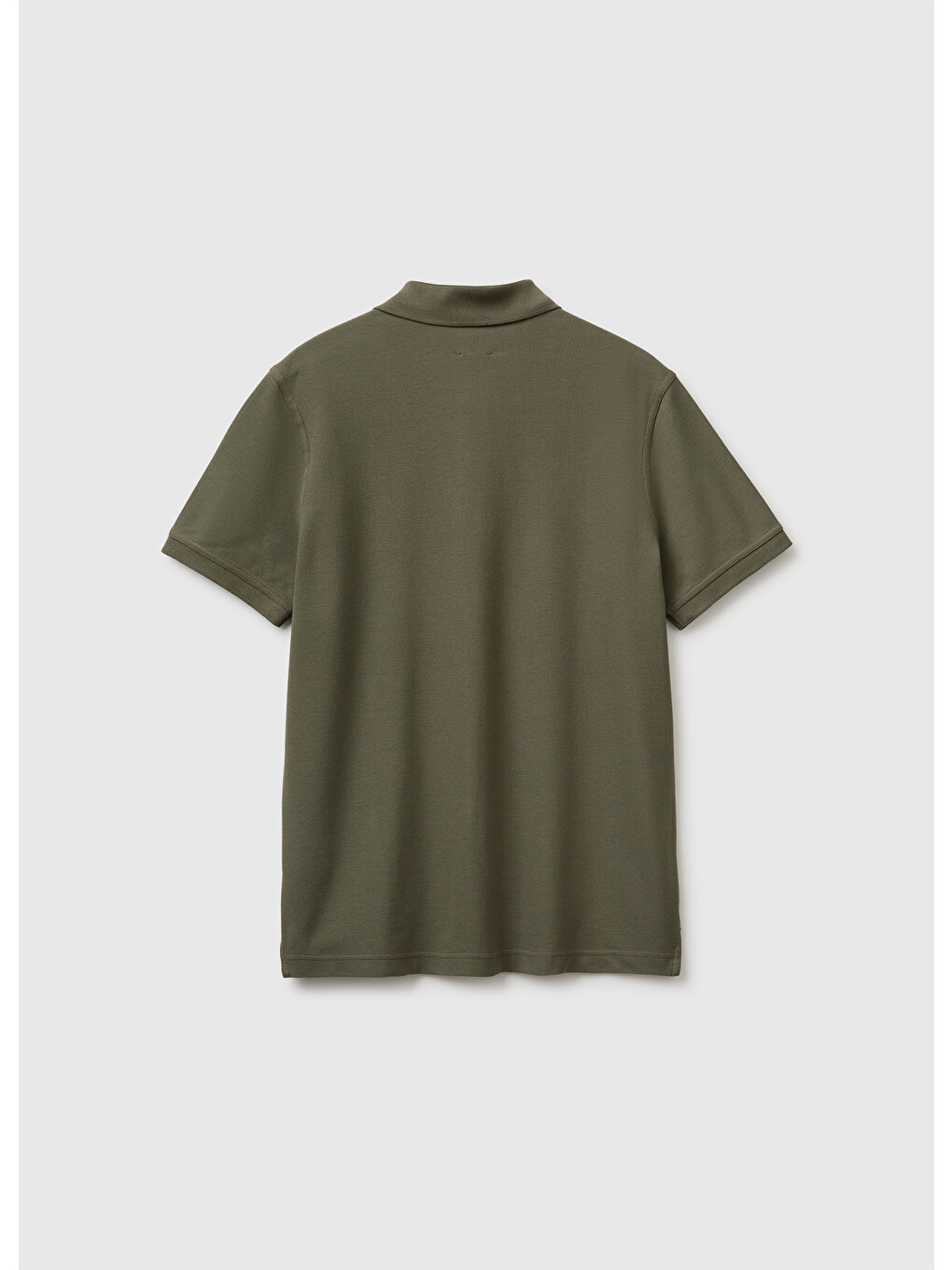 Erkek Koyu Haki Regular Fit Kısa Kollu Polo T-shirt-1