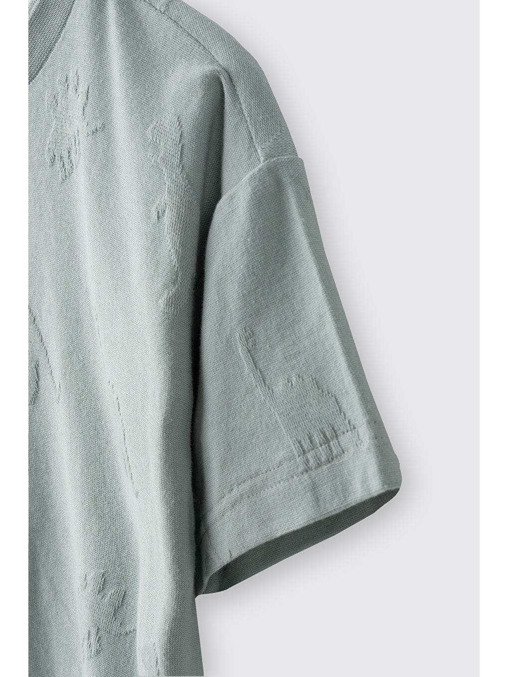 Erkek Çocuk Dinozor Desenli T-Shirt Yeşil-2