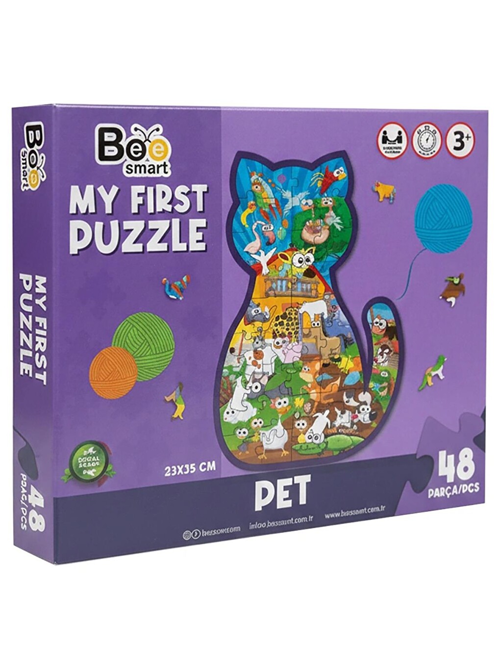 Ahşap Puzzle Evcil Hayvanlar - Standart