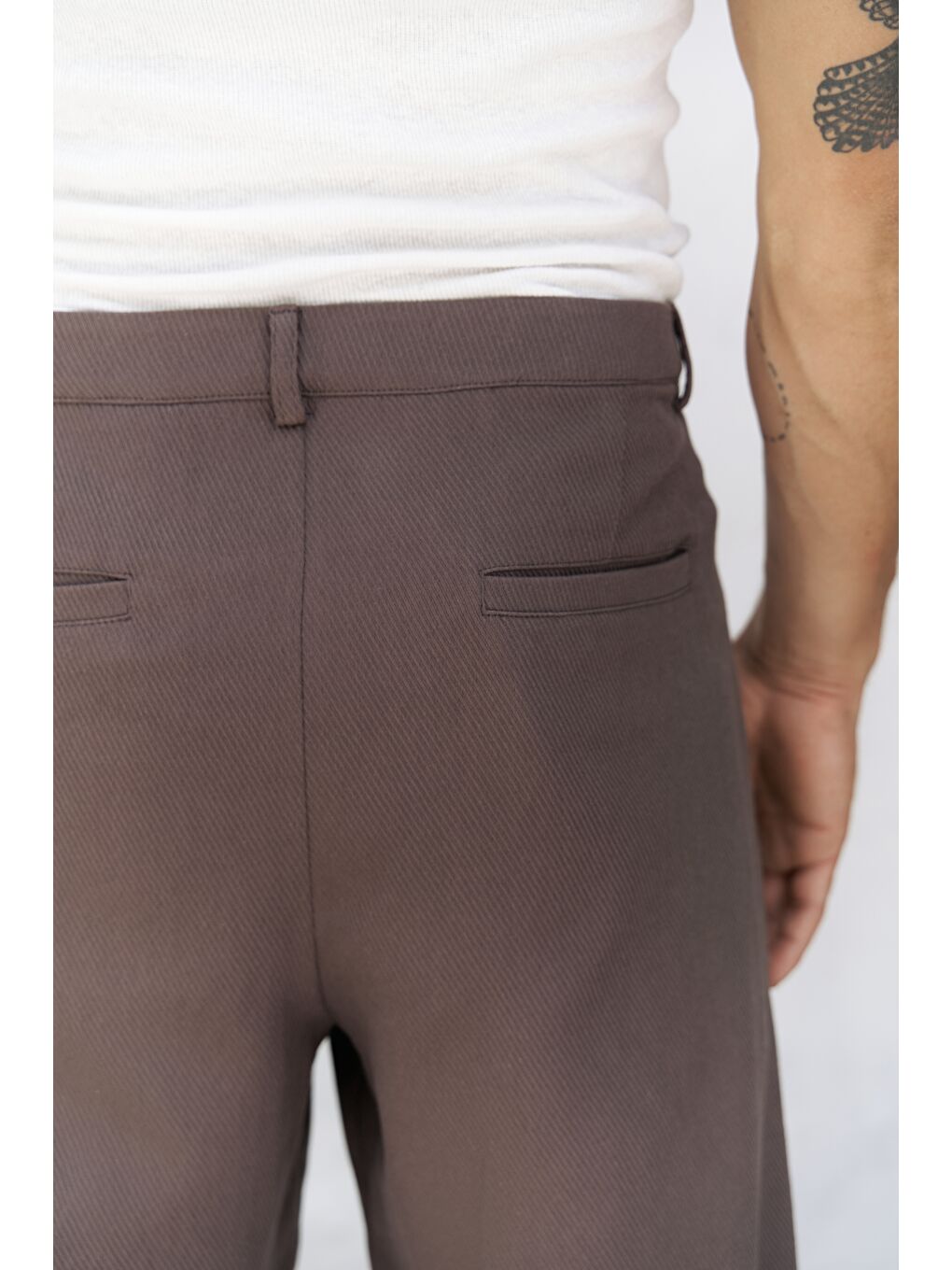 Kahverengi Ayyubay Kahve Pileli Erkek %100 Pamuk Pantolon-5
