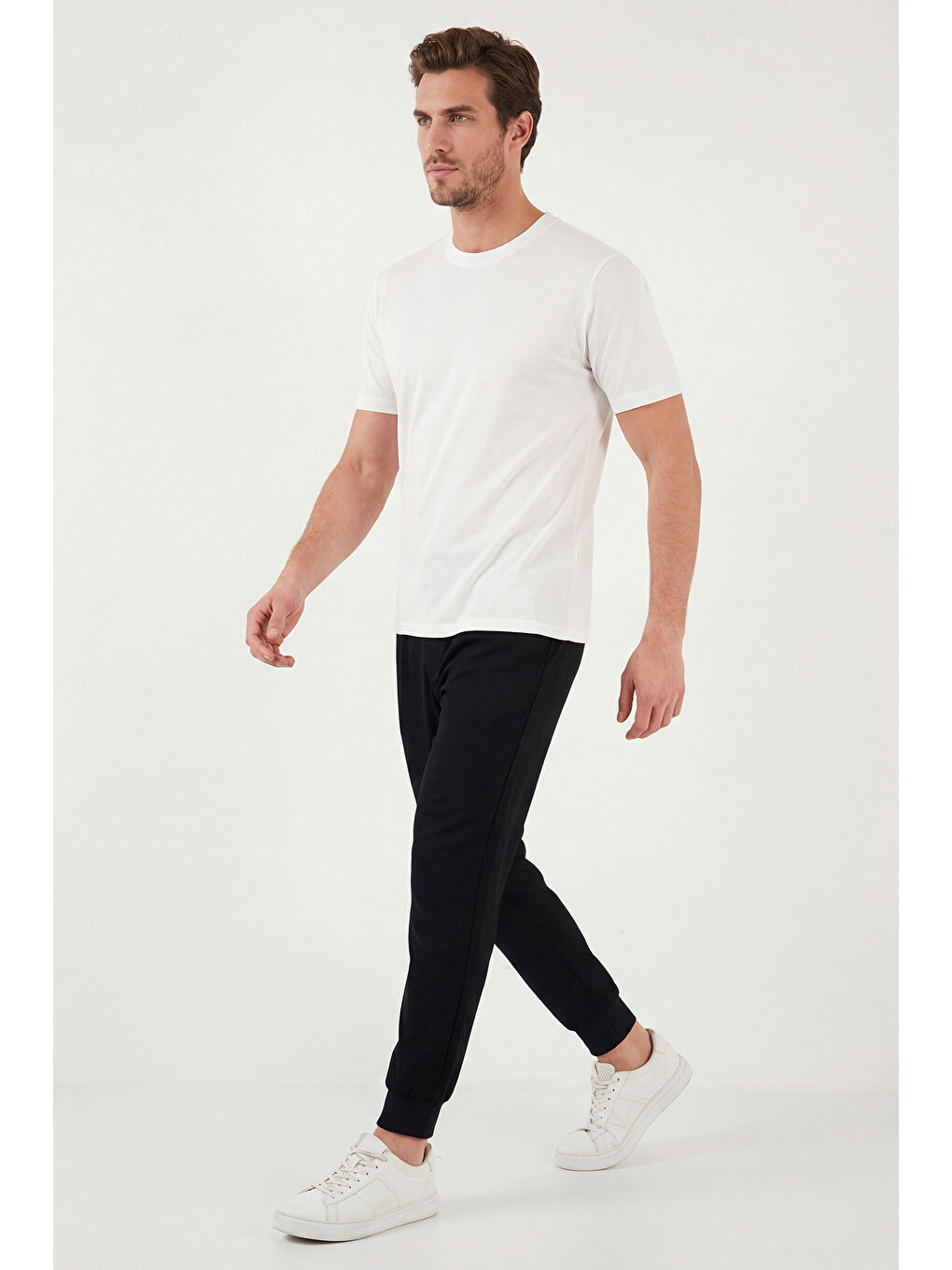 Ekru Regular Fit Bisiklet Yaka T Shirt 5902985-3