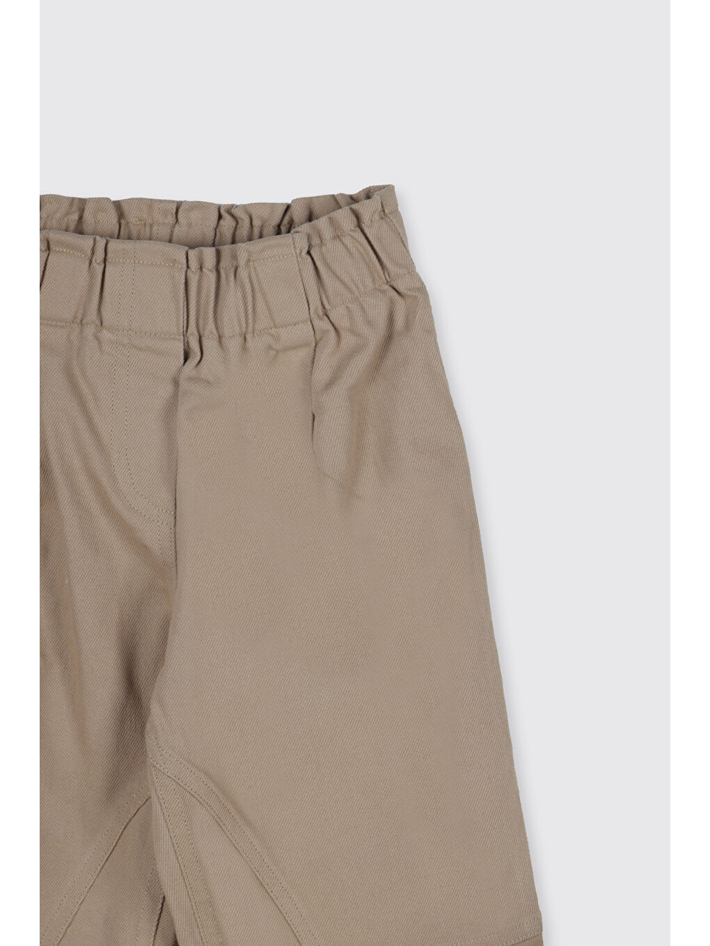 Kız Çocuk Beli Lastikli Pantolon Bej-2