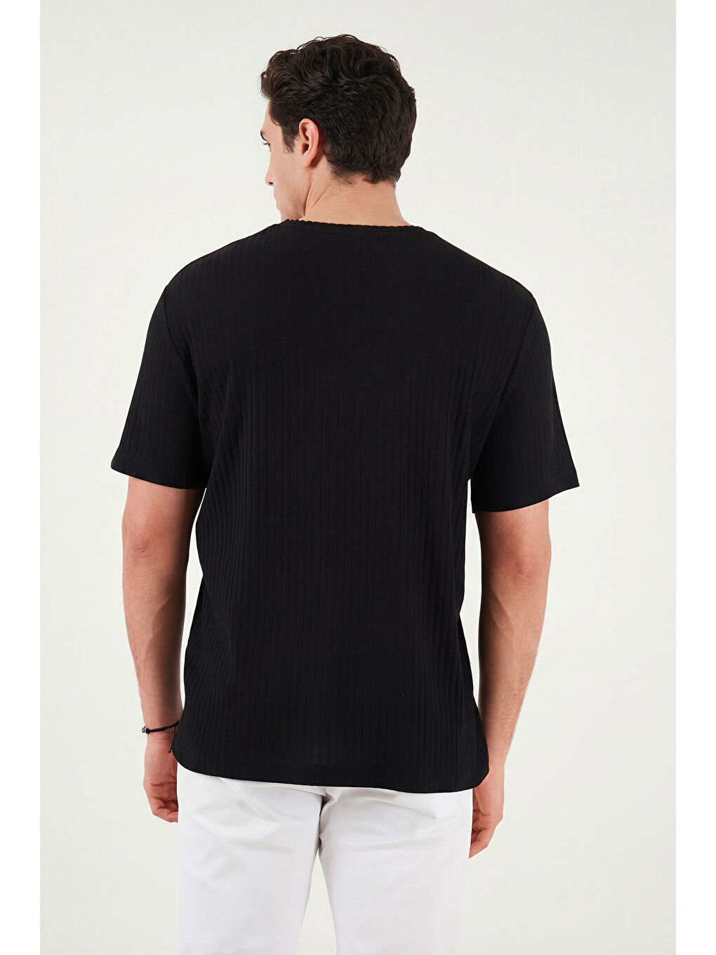 Siyah Pamuklu Regular Fit Bisiklet Yaka T Shirt 5904068-6