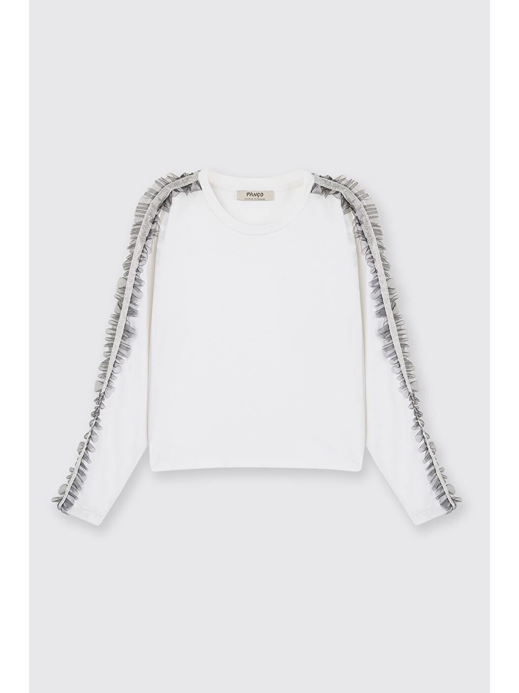 Kız Çocuk Uzun Kollu T-shirt Beyaz