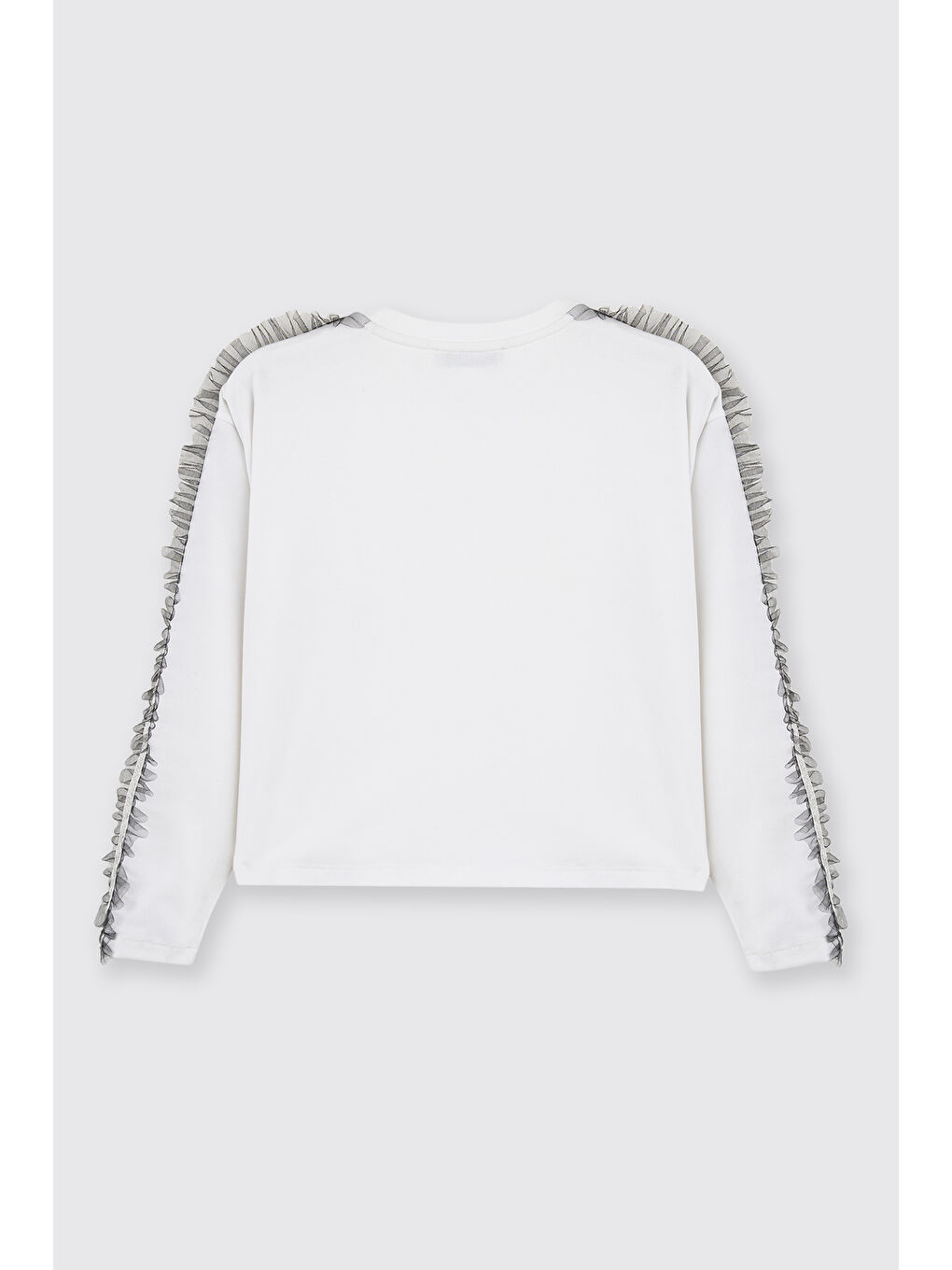 Kız Çocuk Uzun Kollu T-shirt Beyaz-2