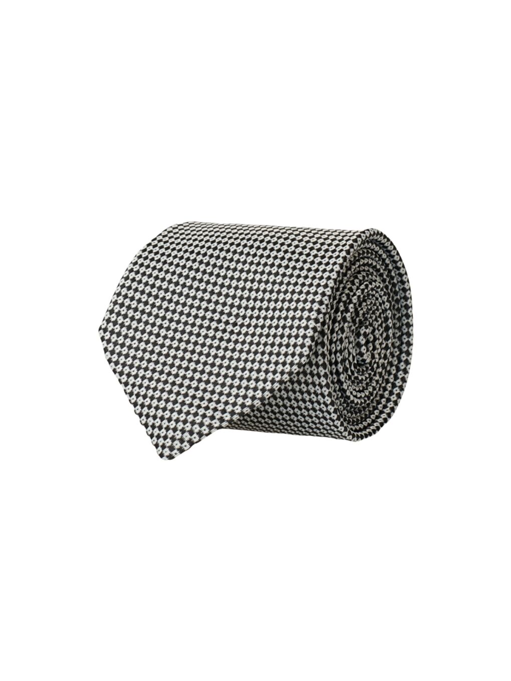 Erkek Gri-Siyah Düz Gri-Siyah Klasik Kravat