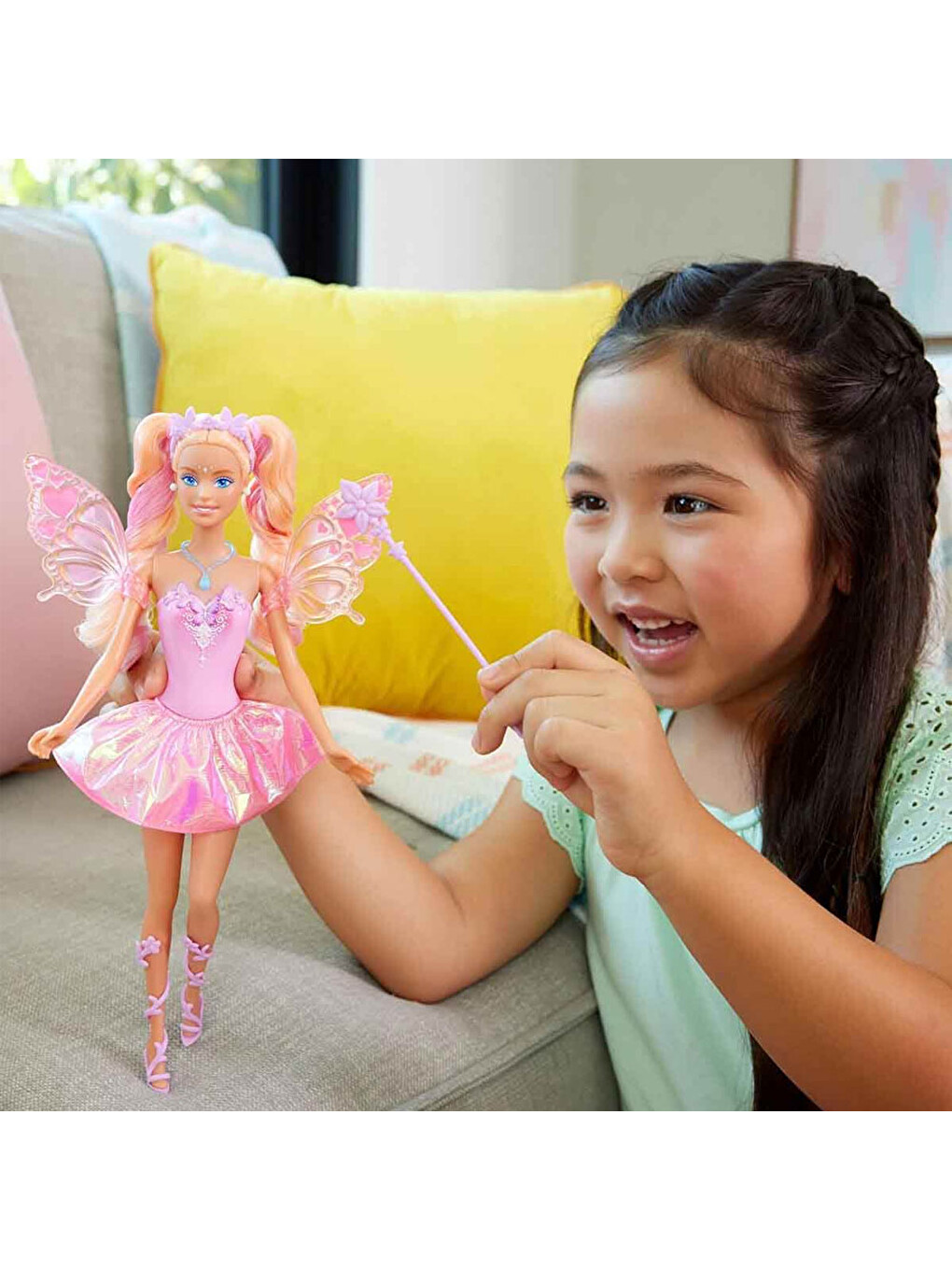 Barbie Renk Değiştiren Peri Kızı Bebek JCP76-7