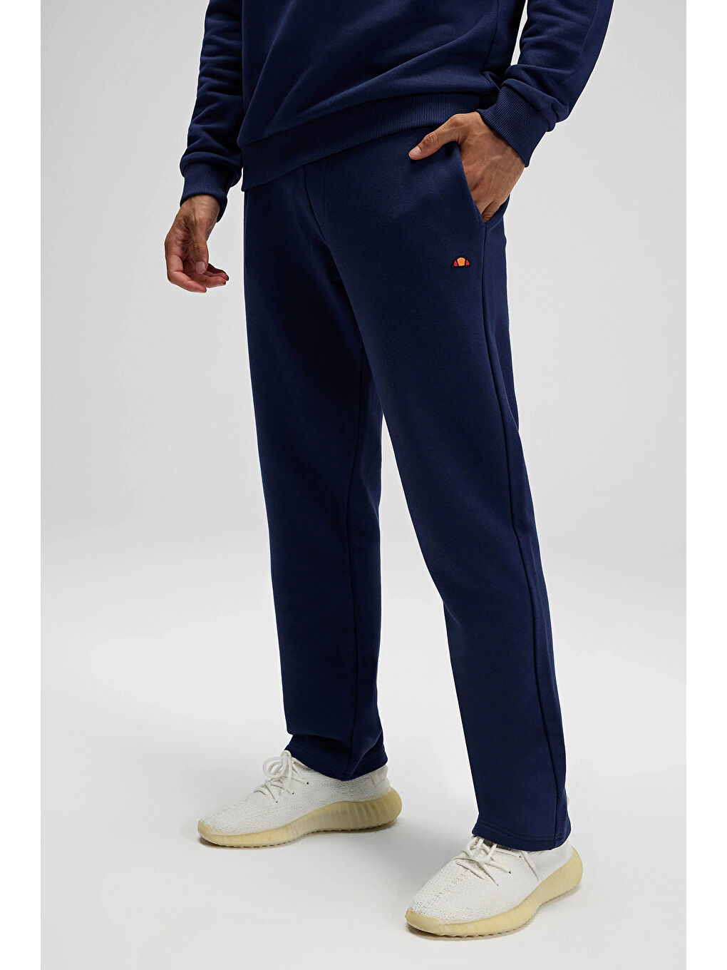 Lacivert Pamuklu Regular Fit Normal Bel Düz Paça Eşofman Altı EM700-NV-2